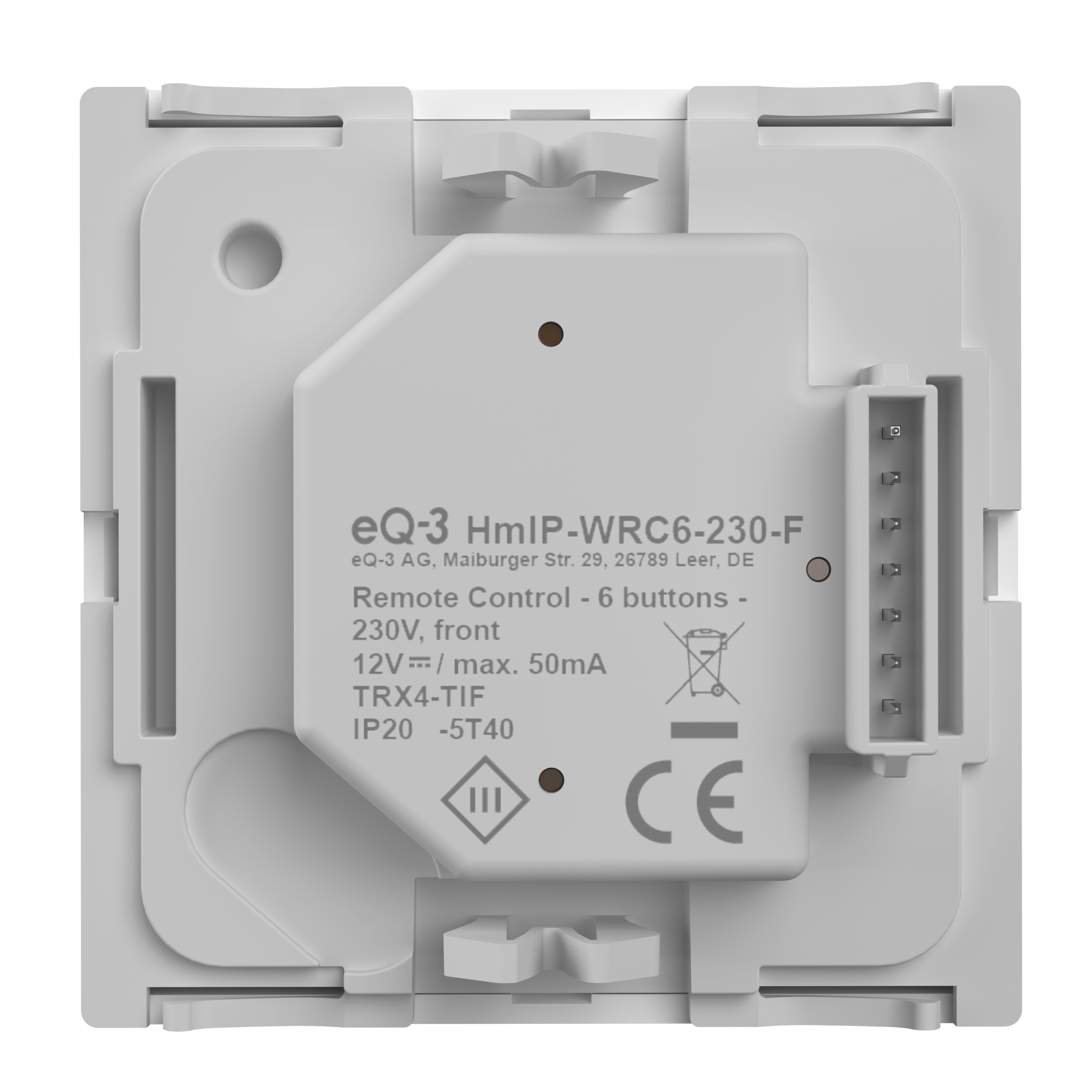 HOMEMATIC IP 162015A0 Wandtaster, 6-fach, 230 V HOMEMATIC IP 162015A0 Wandtaster, 6-fach, 230 V