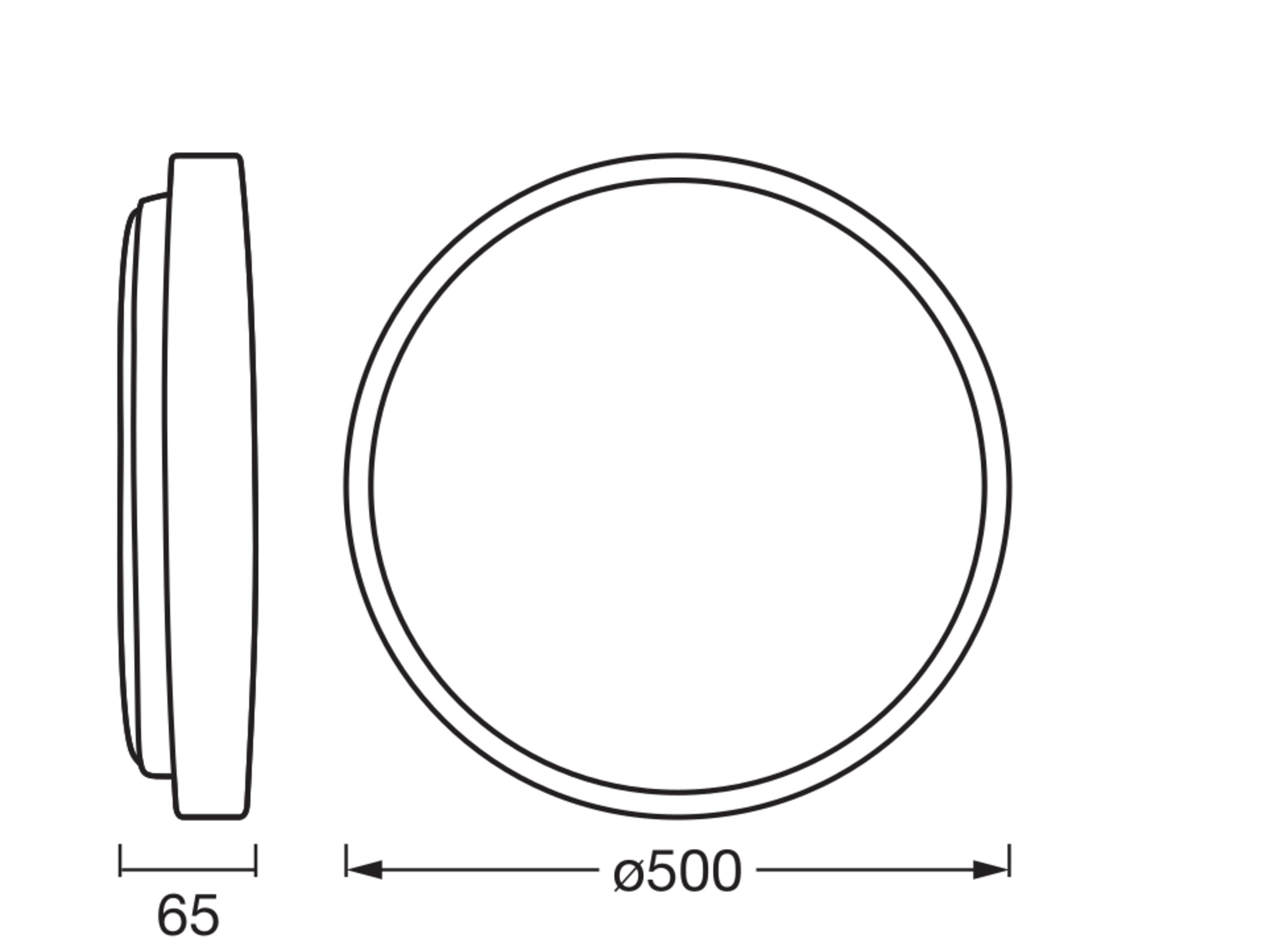 OSRAM LED-Deckenleuchte mit Holzring, 36 W, 3.000 K, Dimmbar, EEK: D, IP20, warmweiß OSRAM LED-Deckenleuchte mit Holzring, 36 W, 3.000 K, Dimmbar, EEK: D, IP20, warmweiß