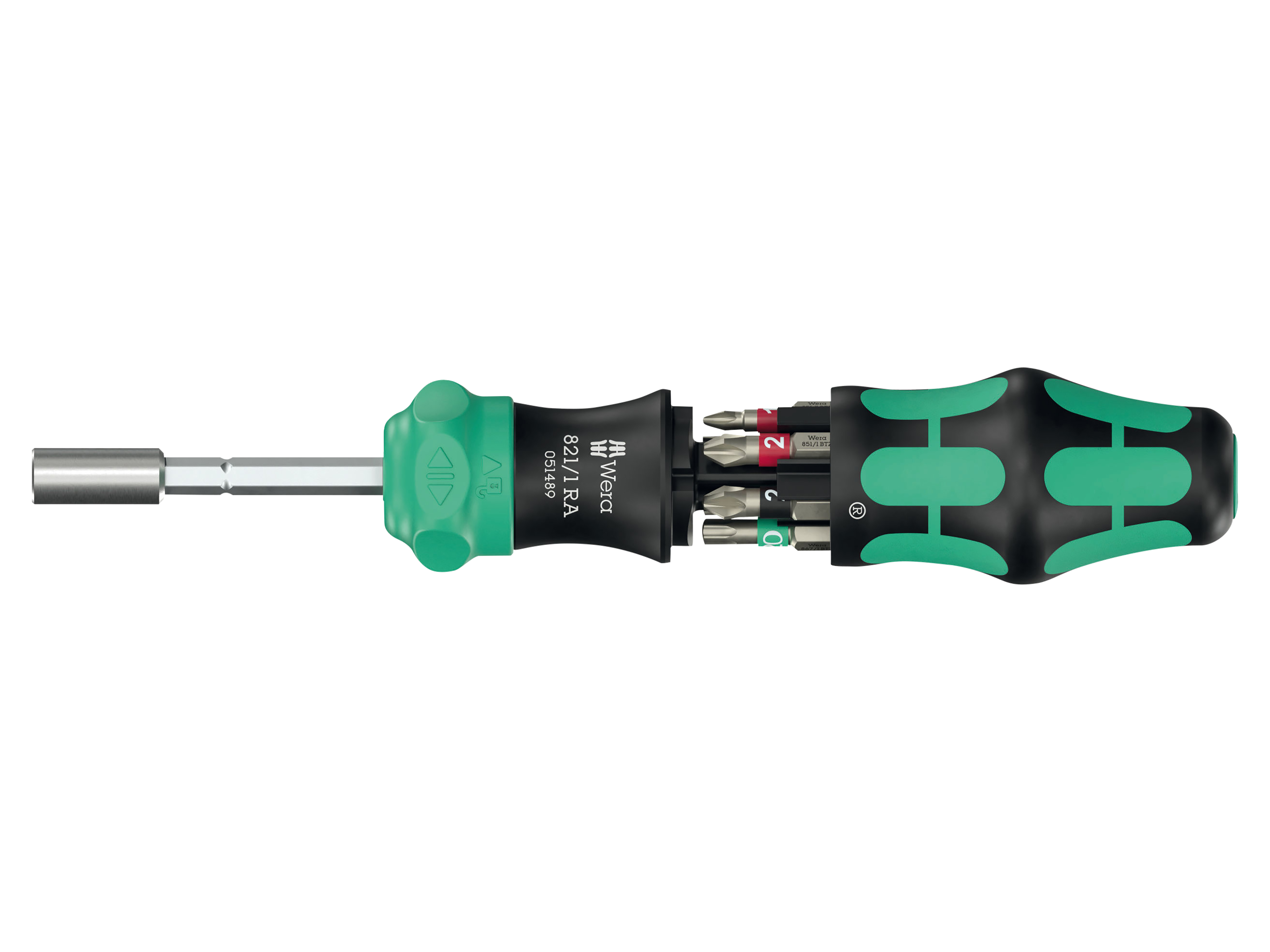 WERA Ratschenschraubendreher, Kraftform Kompakt 28 RA, 05051520001, 6-teilig