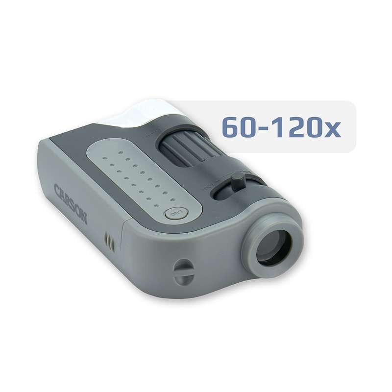 SINTRON Mikroskop MicroBrite Plus 120x, Schwarz/Grau, LED-Beleuchtung CARSON Mikroskop MicroBrite Plus 120x, Schwarz/Grau, LED-Beleuchtung