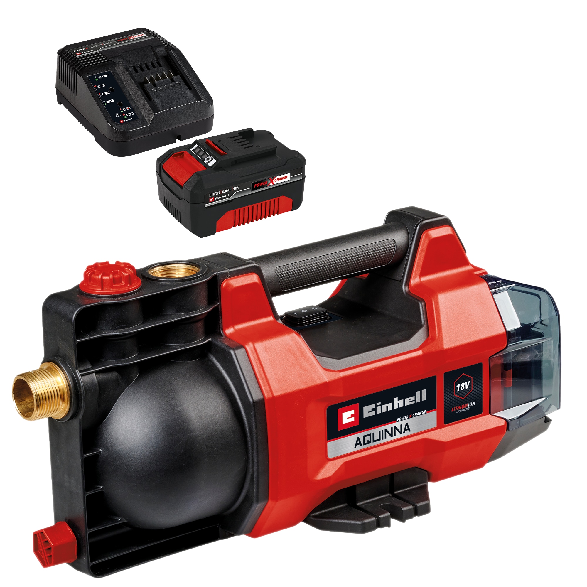 EINHELL Akku-Gartenpumpe AQUINNA 18/28 + Starterset EINHELL Akku-Gartenpumpe AQUINNA 18/28 + Starterset