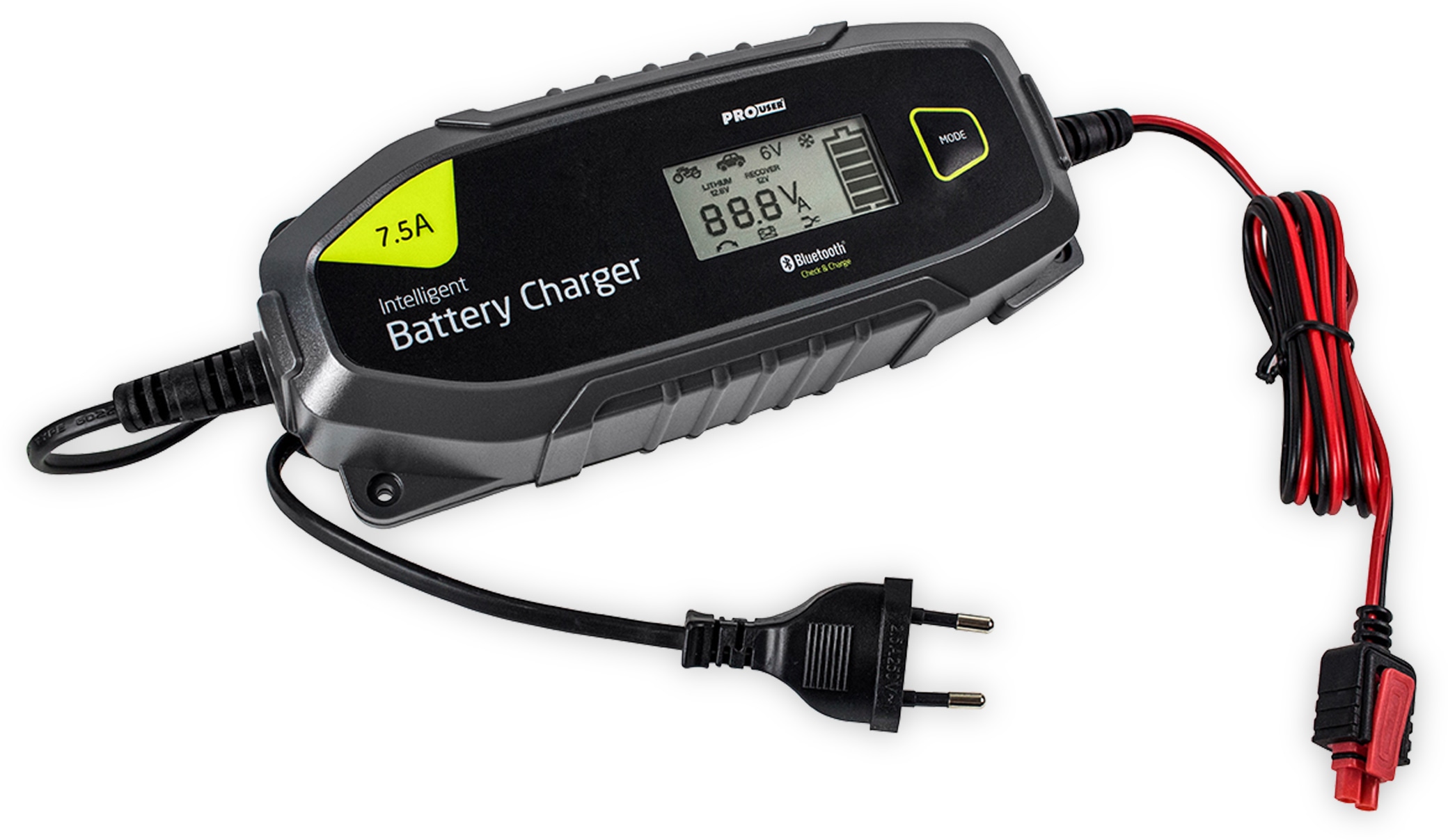 PROUSER Mikroprozessor Ladegerät, 16637, IBC7500B, 12/24 V, 7,5 A, Bluetooth PROUSER Automatiklader IBC7500B, 12/24 V, Bluetooth