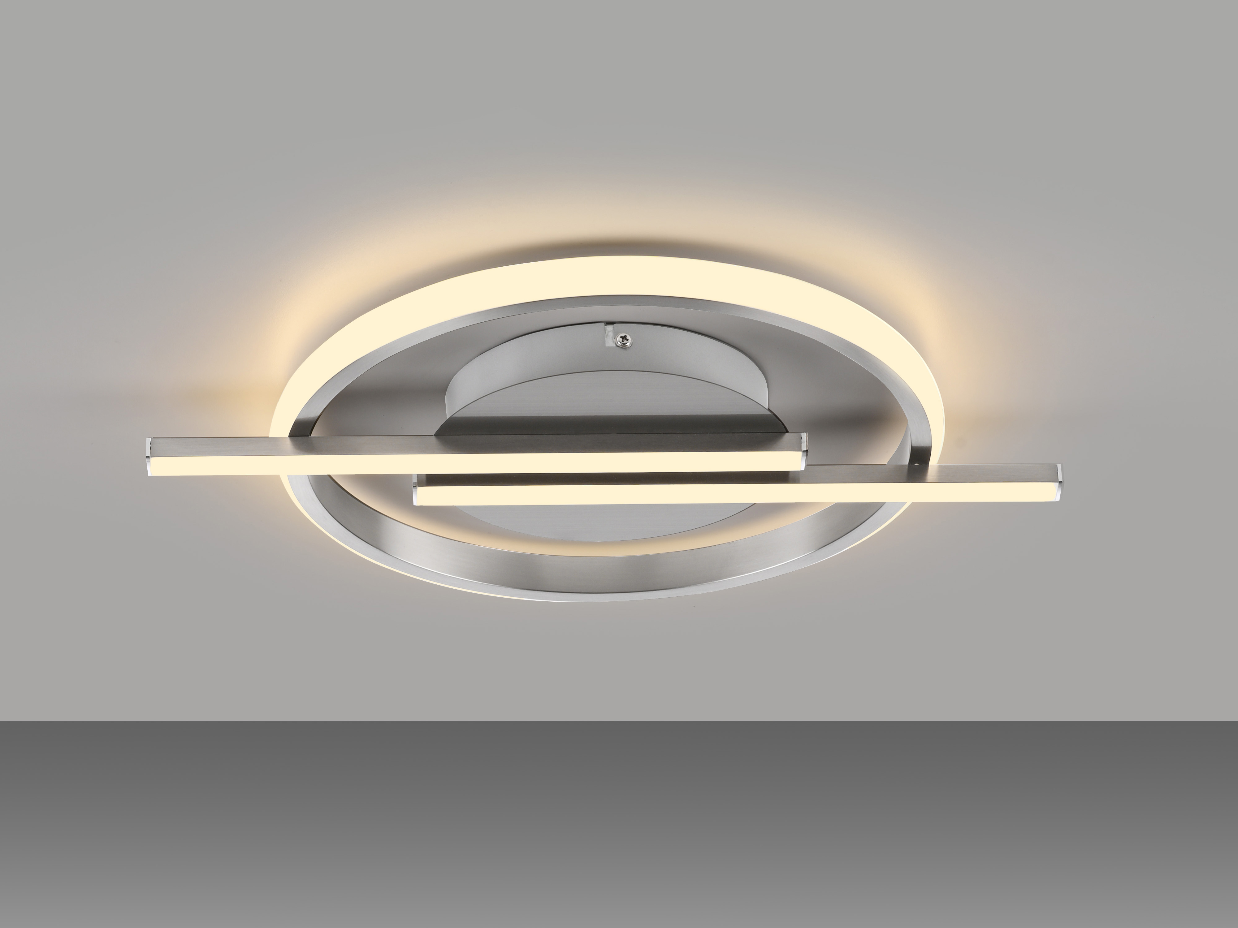 JUST LIGHT LED-Deckenleuchte 14130-55 stahl, 17,5 W, 2100 lm, 3000 K, Dimmbar JUST LIGHT LED-Deckenleuchte 14130-55 stahl, 17,5 W, 2100 lm, 3000 K, Dimmbar
