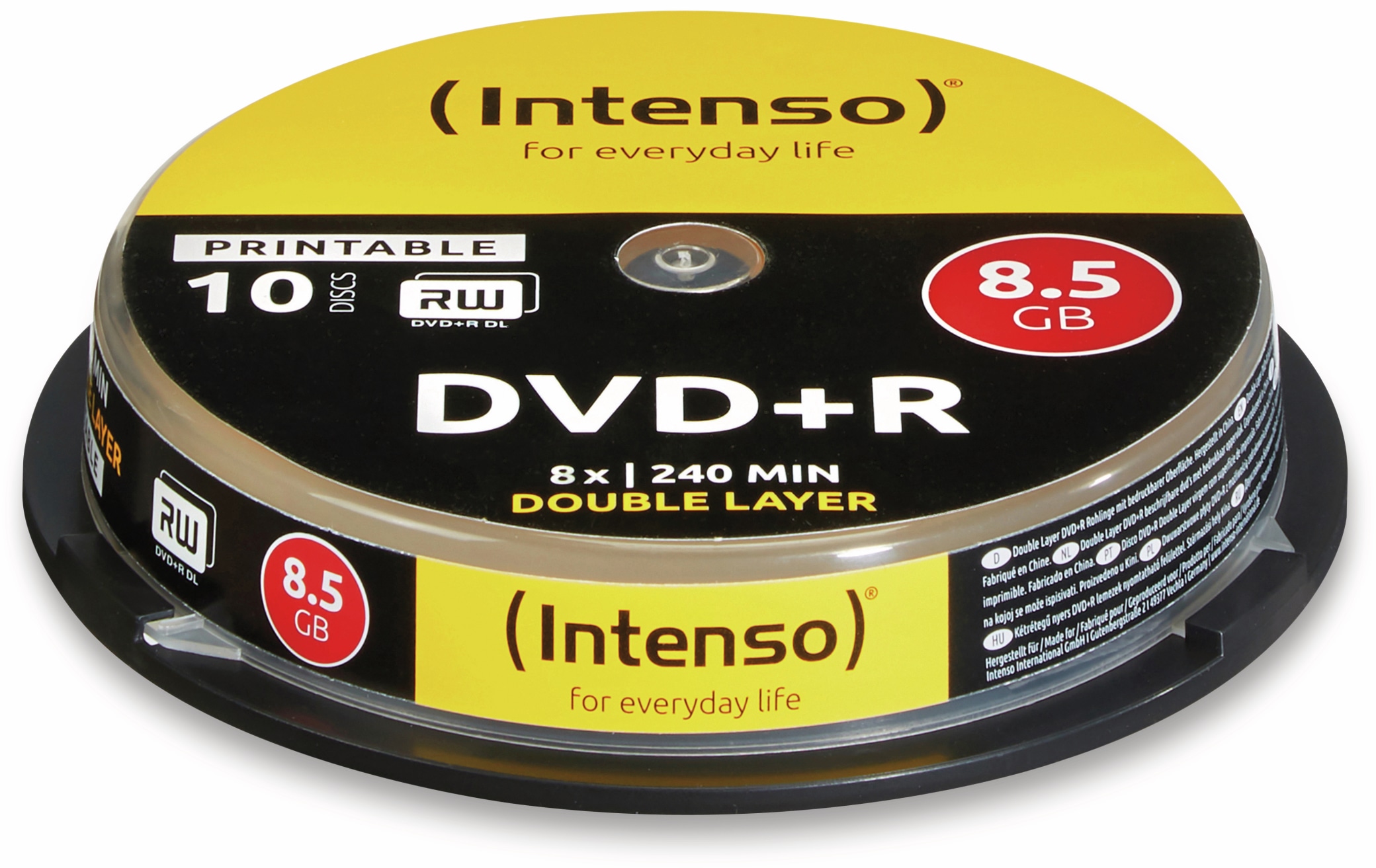 INTENSO DVD+R Spindel (Doublelayer bedruckbar) INTENSO DVD+R Spindel (Doublelayer bedruckbar)