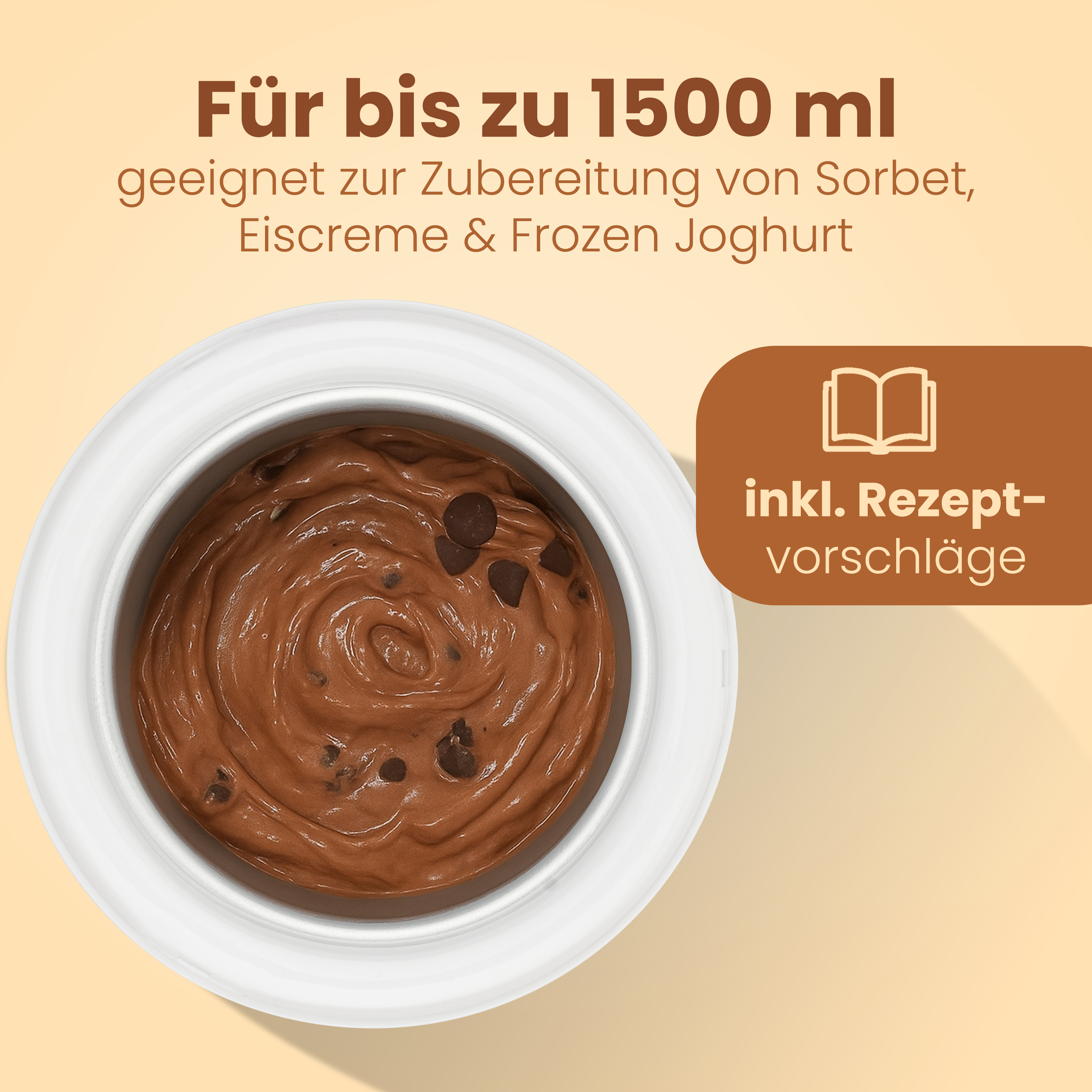 CLATRONIC Eismaschine ICM 3764, 1,5L, mit Kältespeicher, inkl. Rezepten CLATRONIC Eismaschine ICM 3764, 1,5L, mit Kältespeicher, inkl. Rezepten