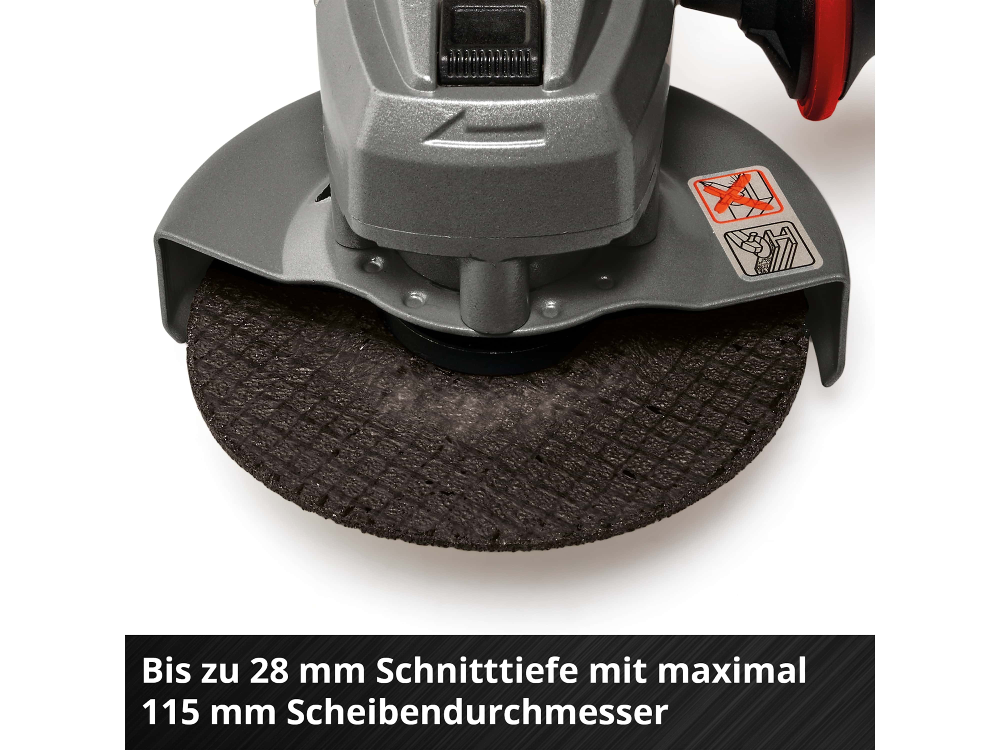 EINHELL Akku-Winkelschleifer TE-AG 18/ 115 Q Li-Solo EINHELL Akku-Winkelschleifer TE-AG 18/ 115 Q Li-Solo