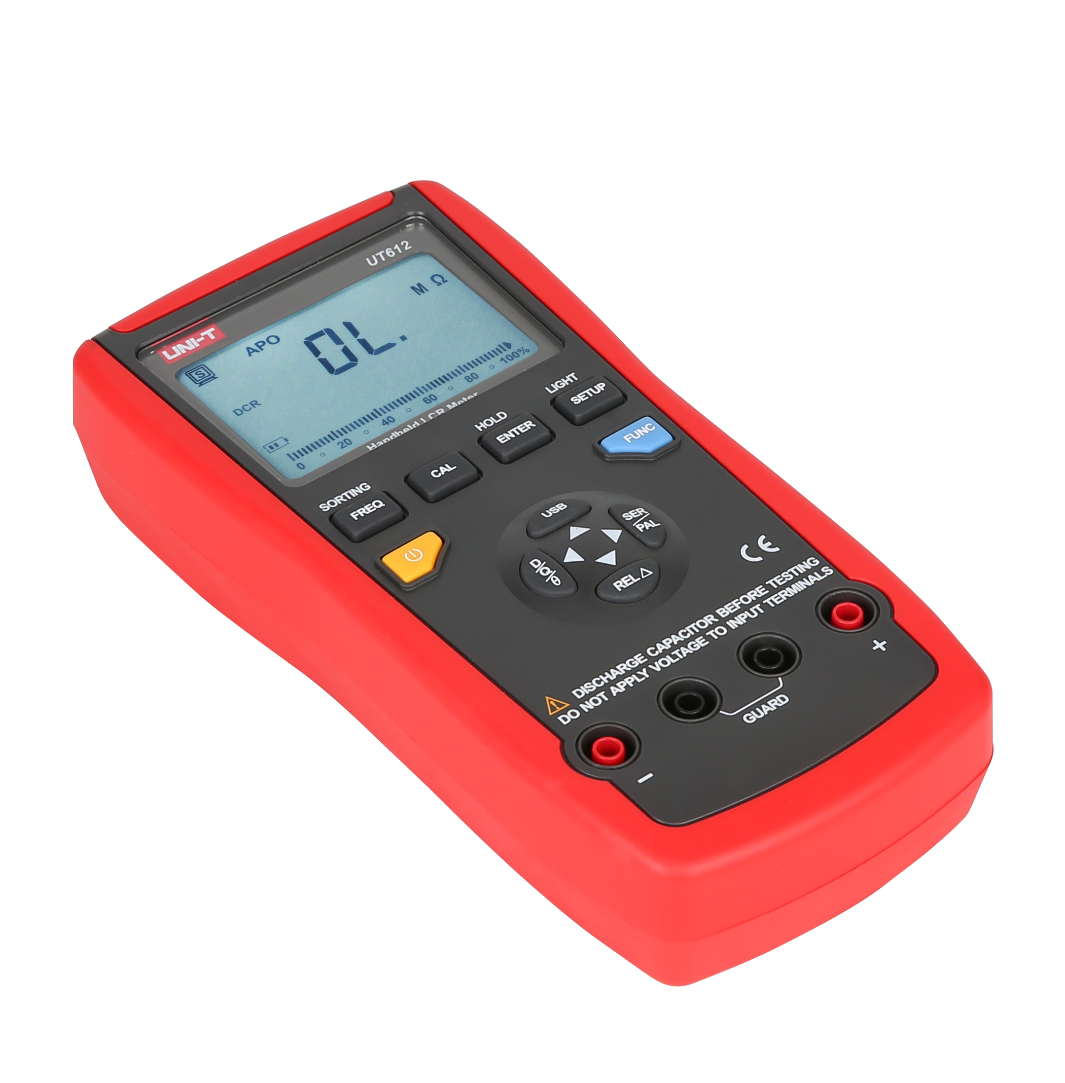 UNI-T Digitales LCR-Messgerät UT612, USB, 100 kHz UNI-T Digitales LCR-Messgerät UT612, USB, 100 kHz