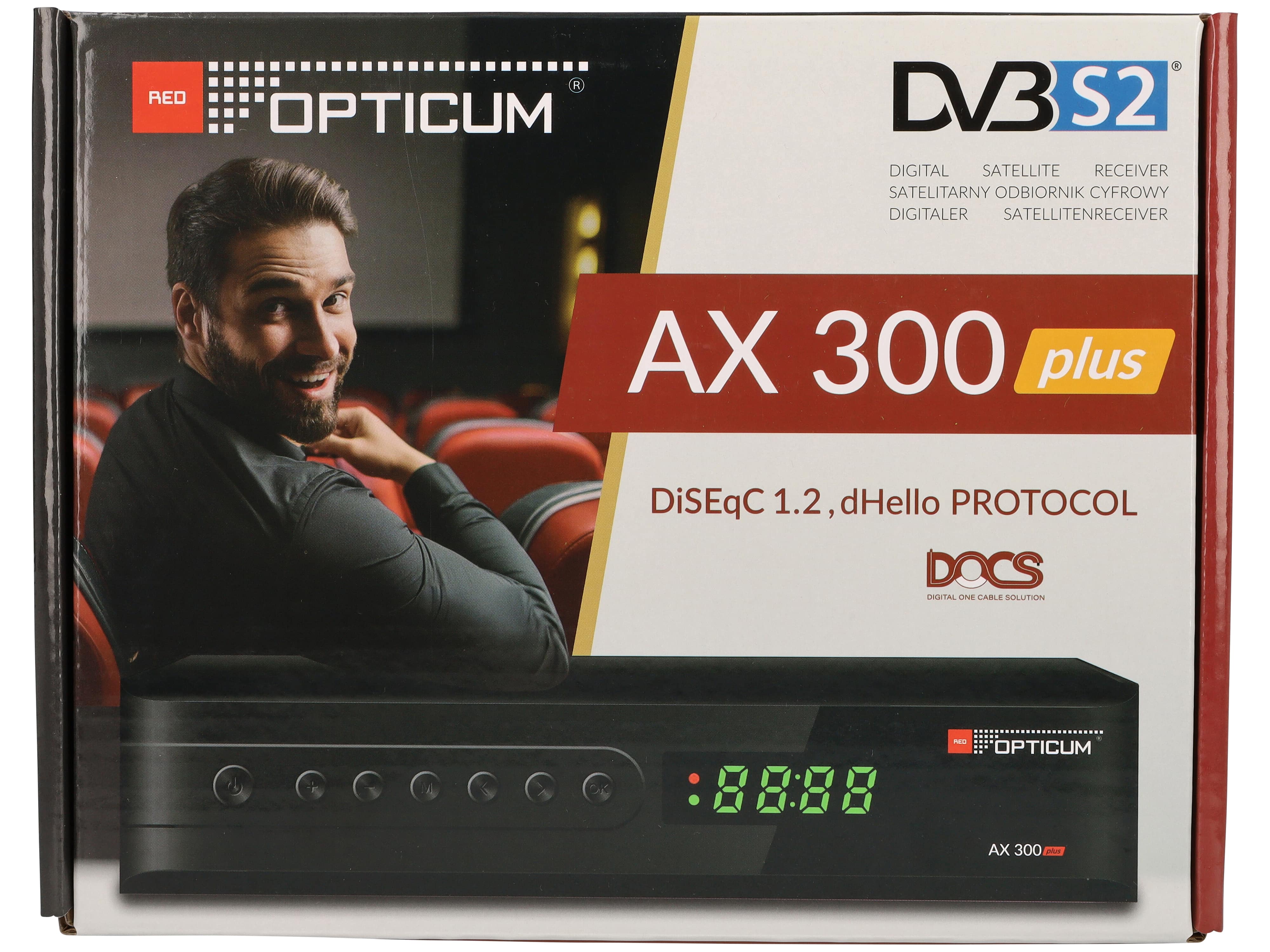 RED OPTICUM DVB-S HDTV-Receiver AX300 plus, schwarz RED OPTICUM DVB-S HDTV-Receiver AX300 plus, schwarz