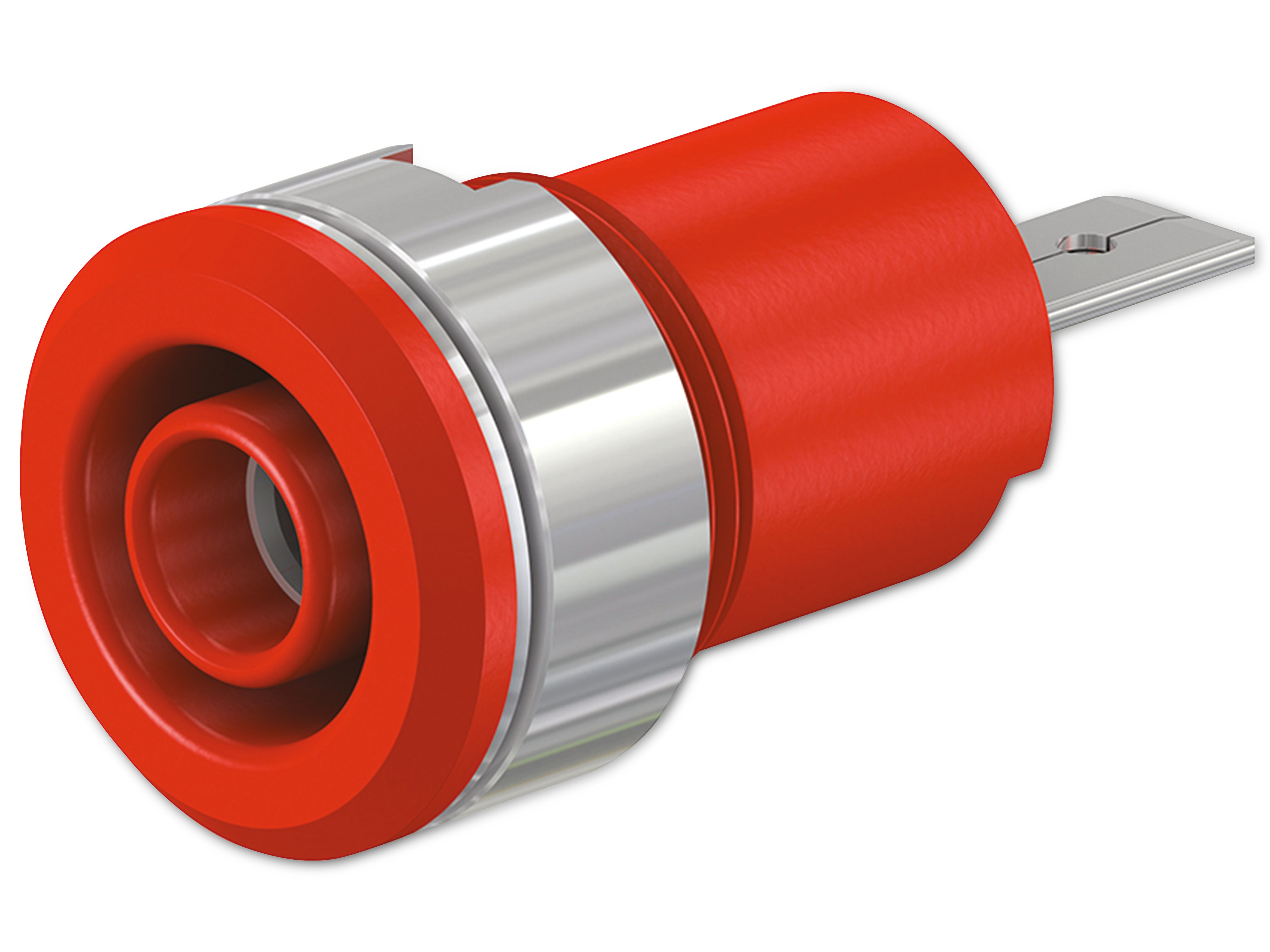 STÄUBLI Sicherheitsbuchse, 23.3070-22, 4 mm , rot, 1000 V, CAT III, 24 A STÄUBLI Sicherheitsbuchse, 23.3070-22, 4 mm , rot, 1000 V, CAT III, 24 A