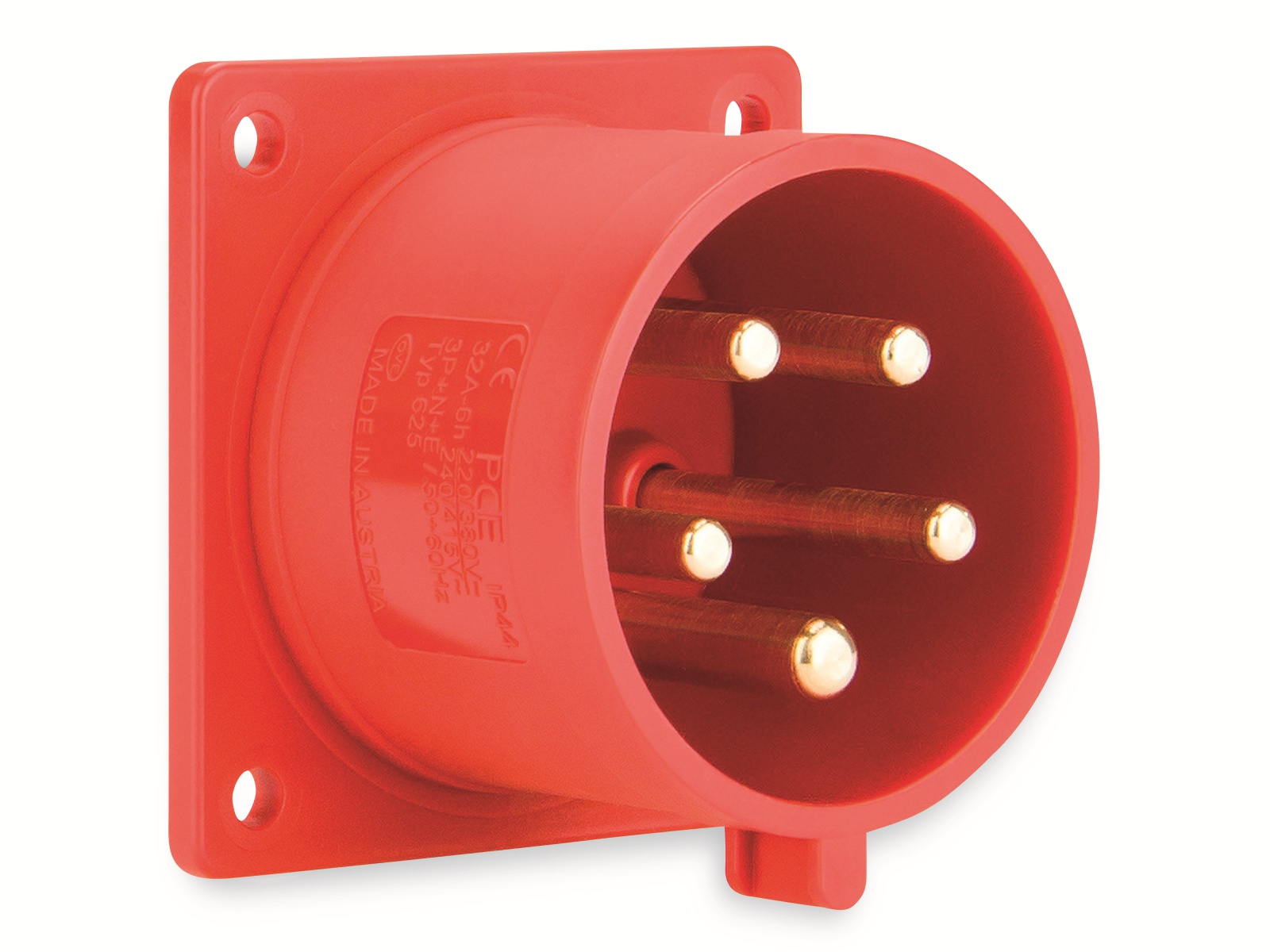 PCE CEE-Anbaustecker 5-polig, 16 A, 400 V, IP44 PCE CEE-Anbaustecker 5-polig, 16 A, 400 V, IP44