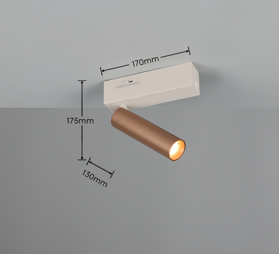 TRIO LED-Spotleuchte AMBALA, 849210165, 5 W, 500 lm, coffee TRIO LED-Spotleuchte AMBALA, 849210165, 5 W, 500 lm, coffee