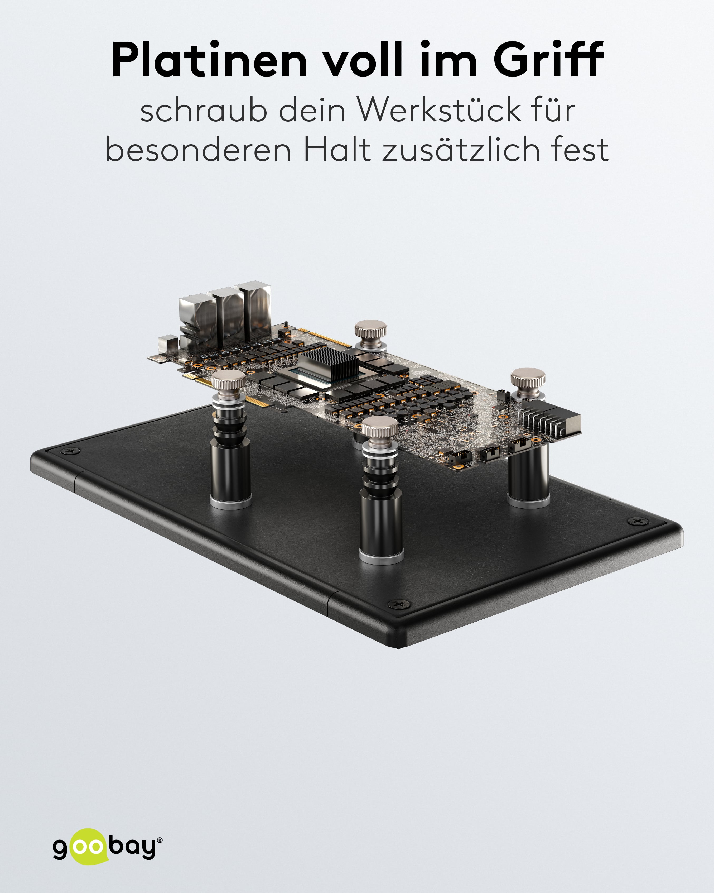 GOOBAY Magnetische Platinenhalter und Metallplatte, 77998