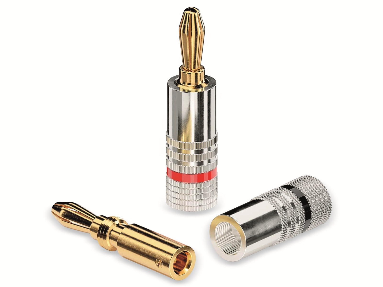 SONERO Bananenstecker-Set 4 Stück, schraubbar SONERO Bananenstecker-Set 4 Stück, schraubbar