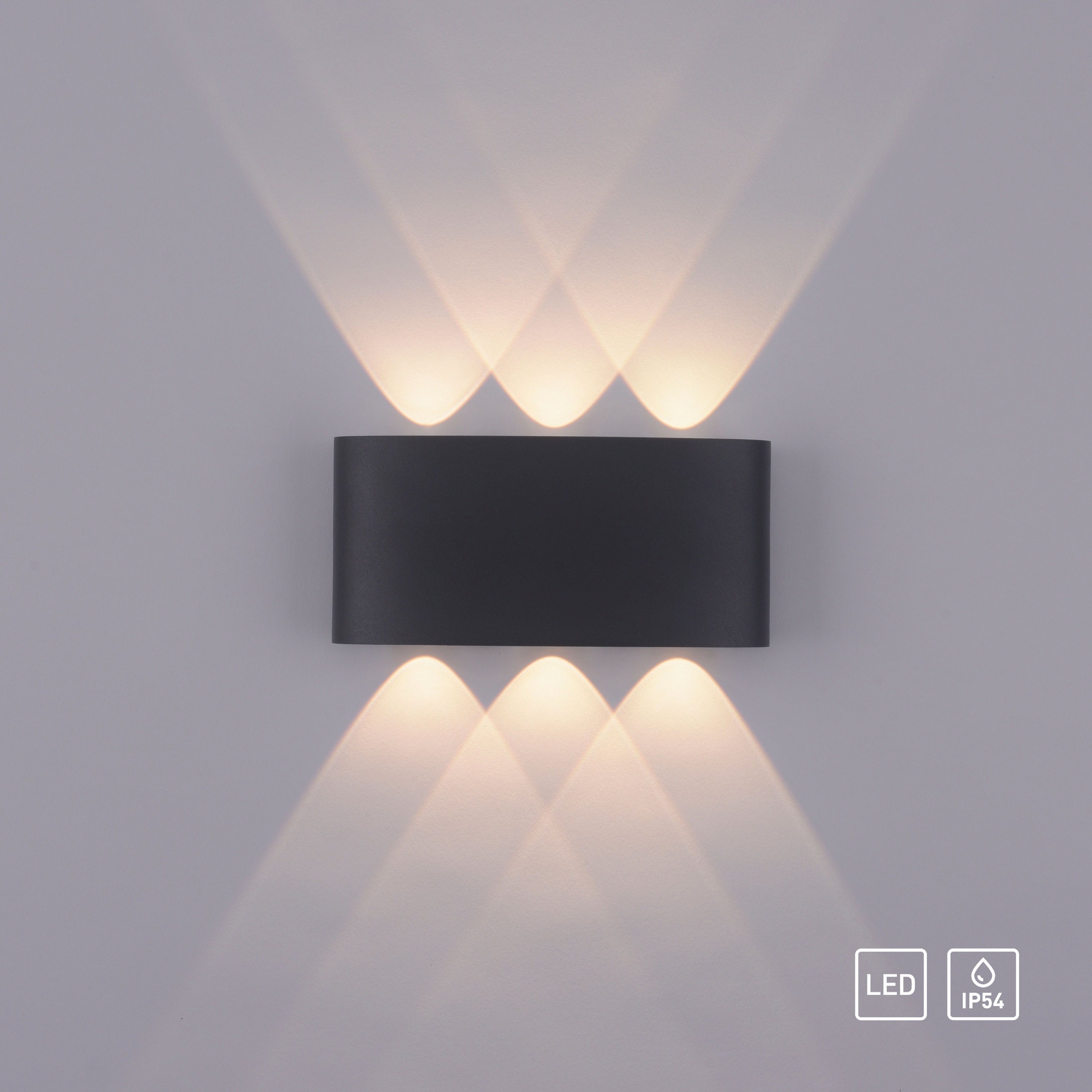 PAUL NEUHAUS LED-Wandleuchte 9488-13 anthrazit, 4,8 W, 720 lm, 3000 K, IP54 PAUL NEUHAUS LED-Wandleuchte 9488-13 anthrazit, 4,8 W, 720 lm, 3000 K, IP54