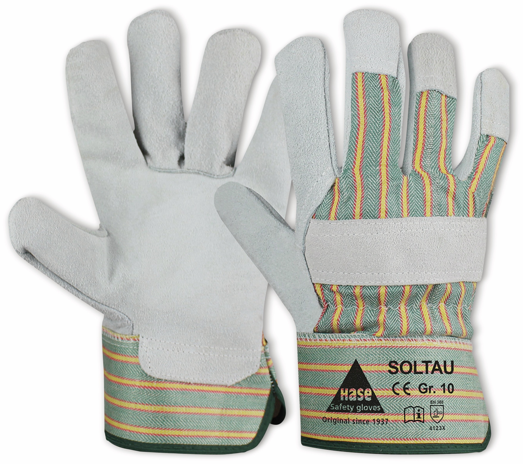 HASE SAFETY GLOVES Arbeitshandschuhe Spaltleder, EN 388, EN 420, Größe 10 HASE SAFETY GLOVES Arbeitshandschuhe Spaltleder, EN 388, EN 420, Größe 10