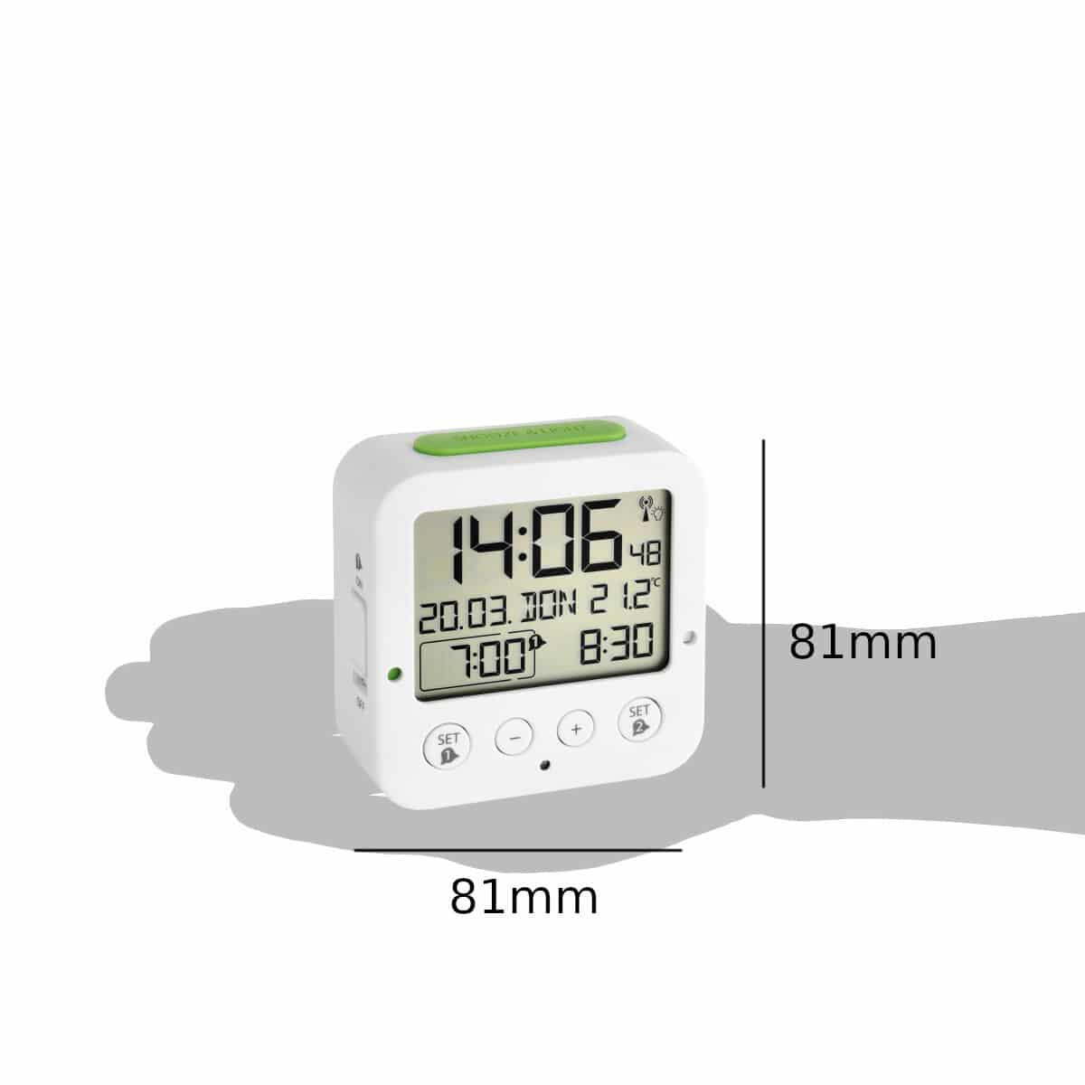 TFA Digitaler Funkwecker 60.2528.02, mit Temperatur BINGO TFA Digitaler Funkwecker 60.2528.02, mit Temperatur BINGO