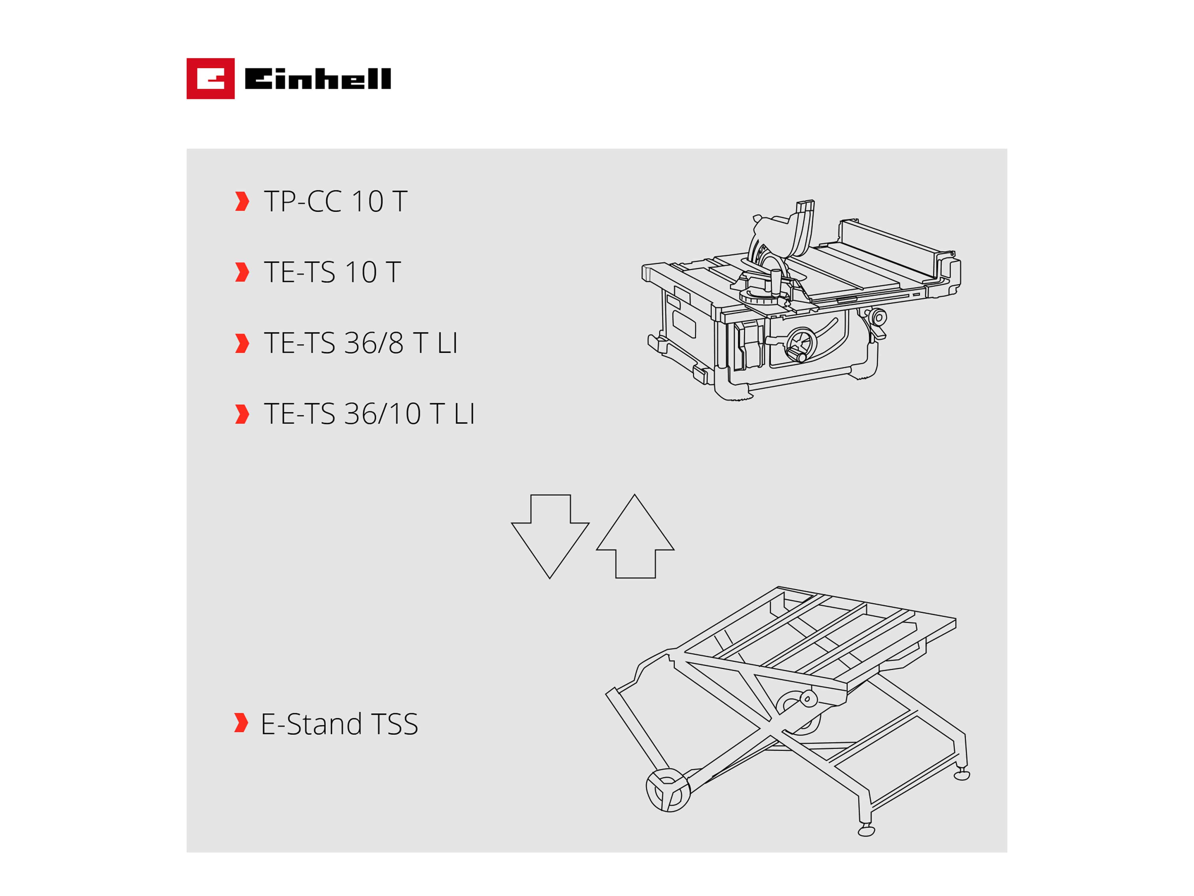 EINHELL Sägen-Untergestell E-Stand TSS, 4310605 EINHELL Sägen-Untergestell E-Stand TSS, 4310605