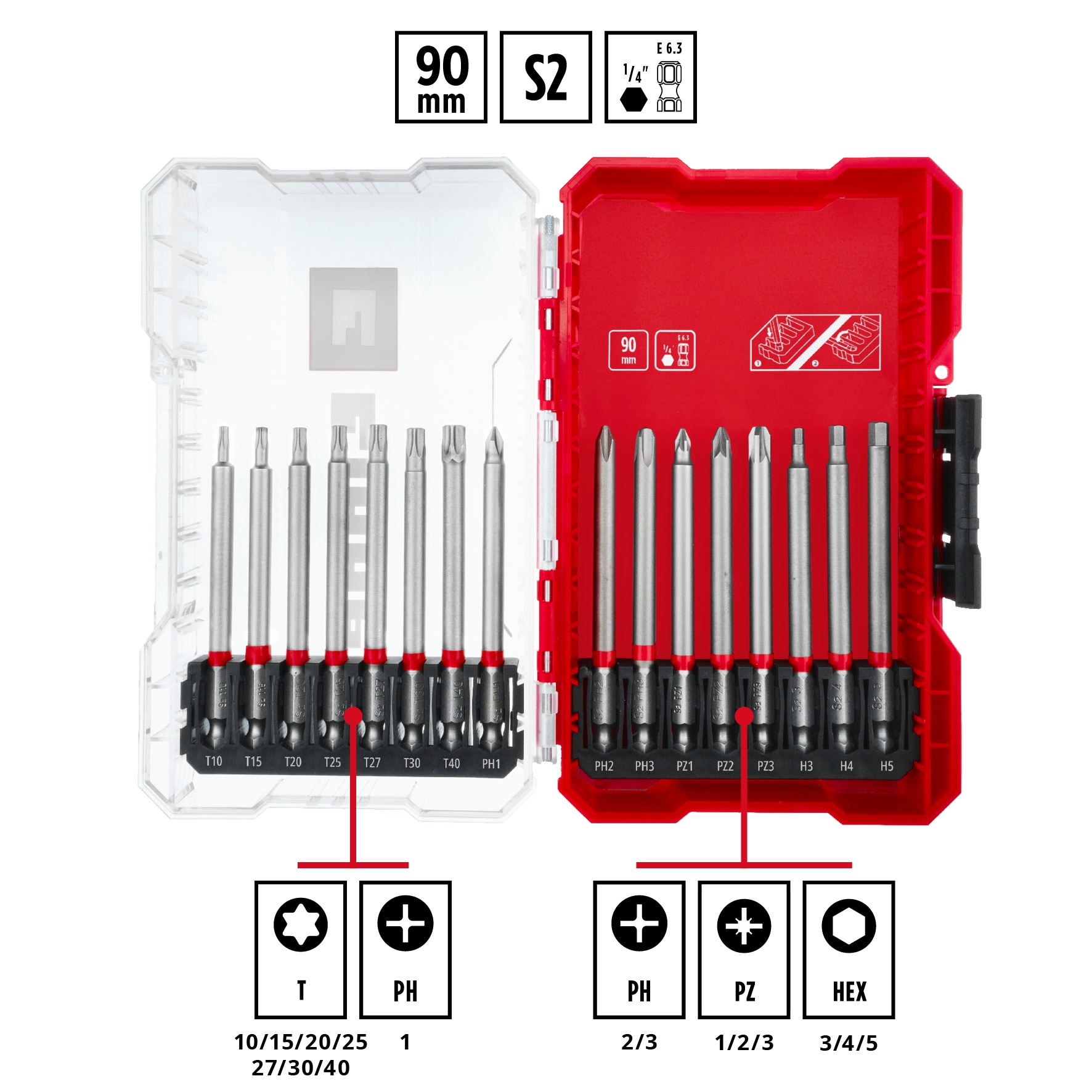EINHELL Bit-Set, 118973, M-Case, 16-teilig EINHELL Bit-Set, 118973, M-Case, 16-teilig