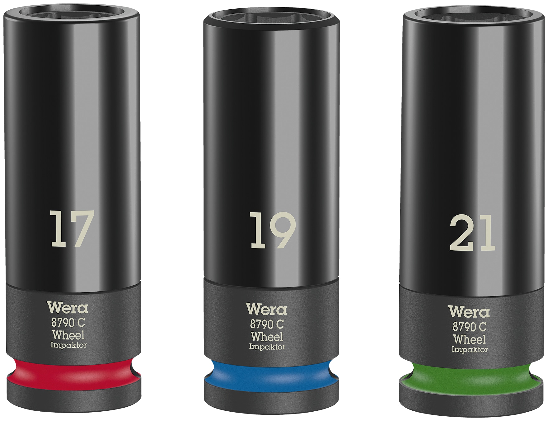 WERA Steckschlüsseleinsatz-Set, 05004595001, Wheel Impaktor C Set 1, 3-teilig WERA Steckschlüsseleinsatz-Set, 05004595001, Wheel Impaktor C Set 1, 3-teilig