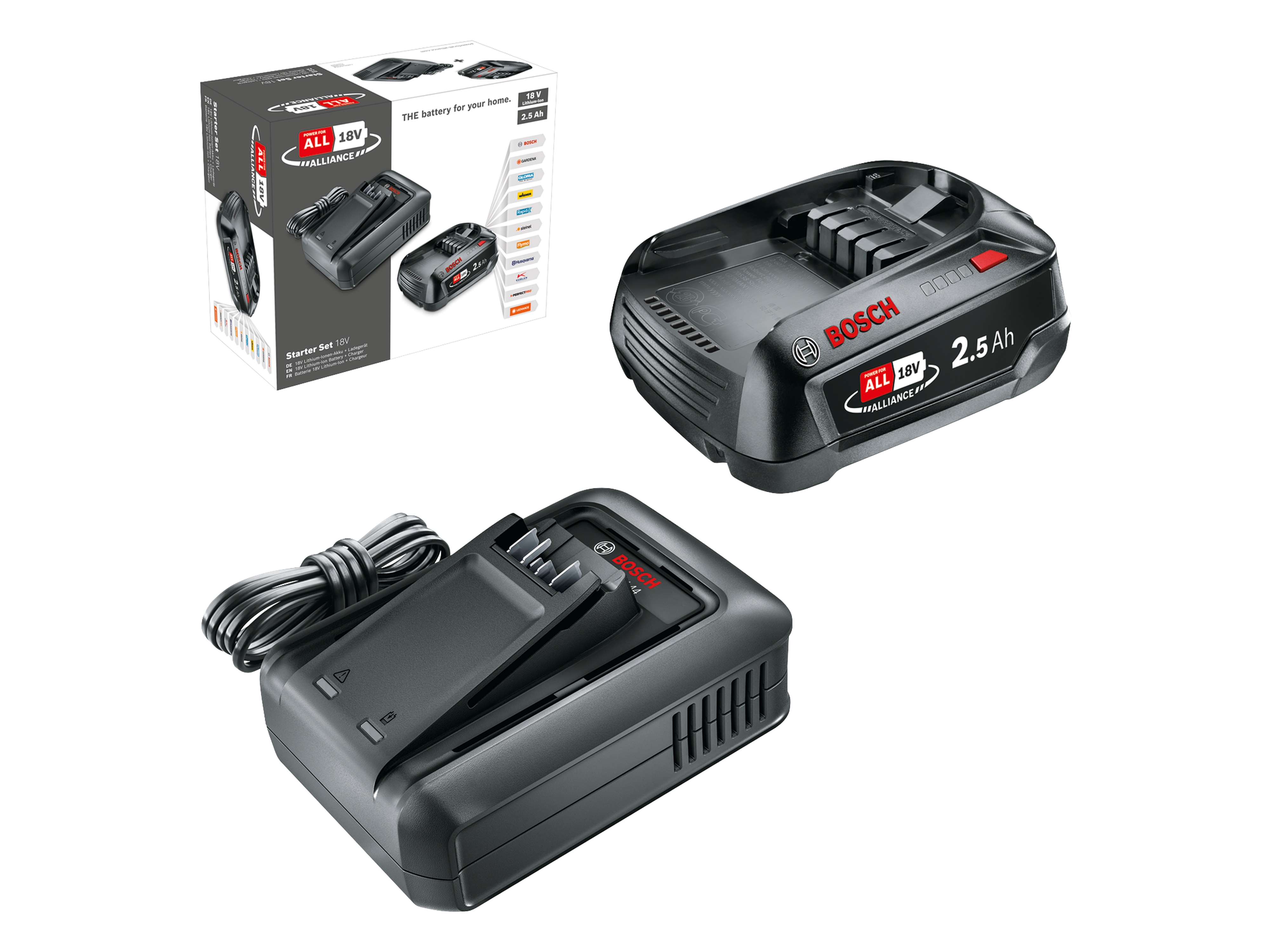 BOSCH Starter-Set 1600A031T4, 18 V, 2,5 Ah Akku + AL 18V-44 Ladegerät BOSCH Starter-Set 1600A031T4, 18 V, 2,5 Ah Akku + AL 18V-44 Ladegerät