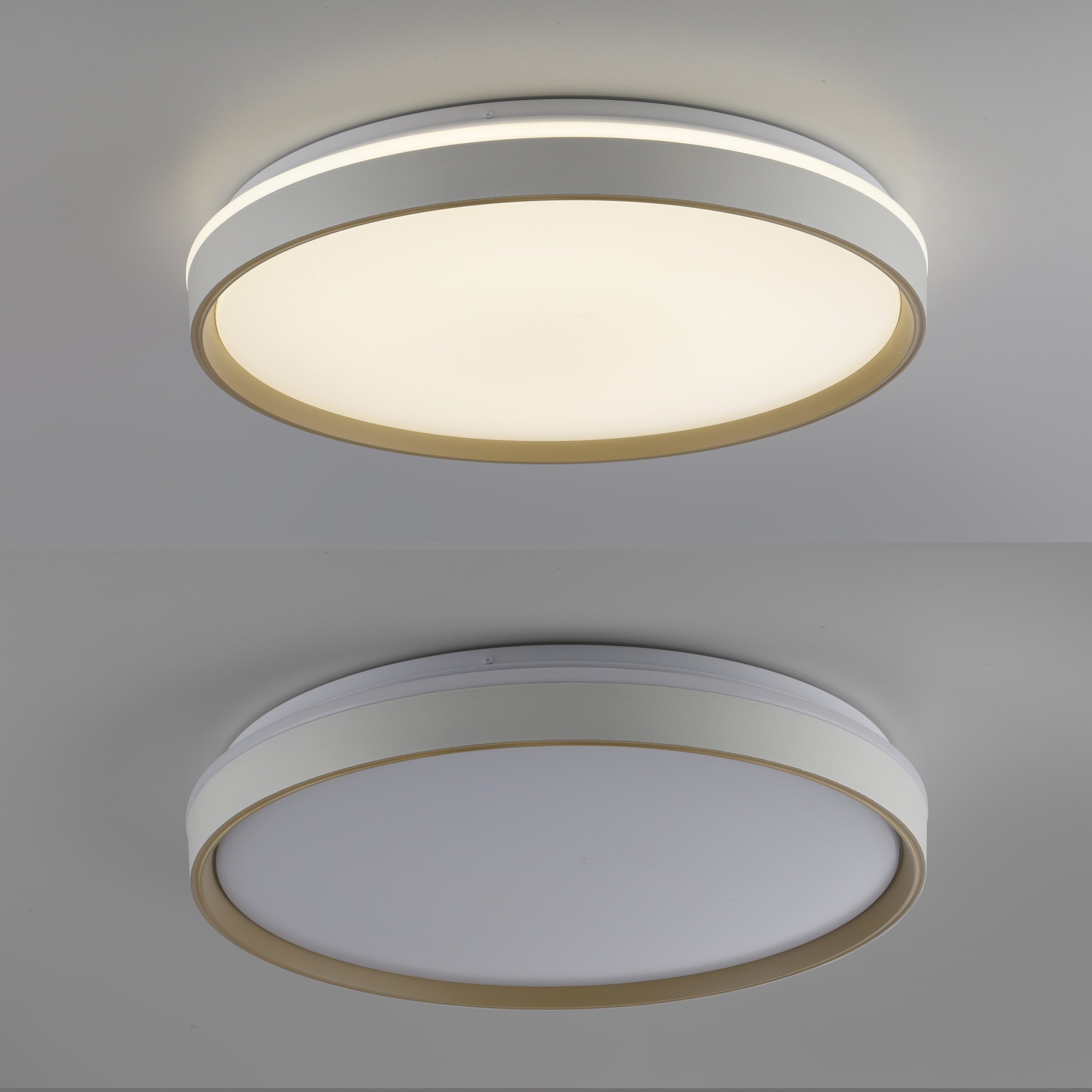 JUST LIGHTLED-Deckenleuchte 14278-39, 34W, CCT, 4600lm, IP20, weiß/sand JUST LIGHTLED-Deckenleuchte 14278-39, 34W, CCT, 4600lm, IP20, weiß/sand