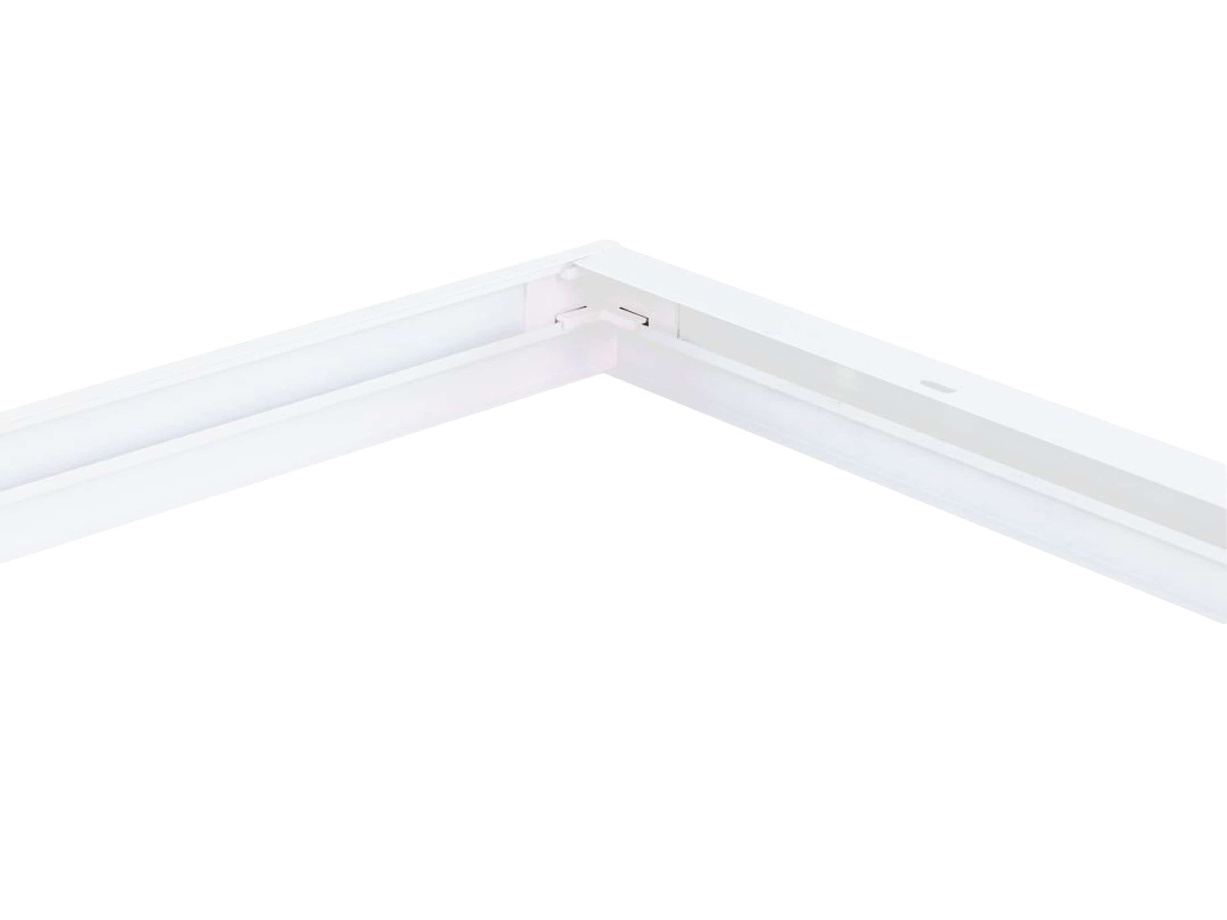 LUXULA LED-Panel Aufbaurahmen LX0716, 120x30 cm, steckbar, weiß LUXULA LED-Panel Aufbaurahmen LX0716, 120x30 cm, steckbar, weiß