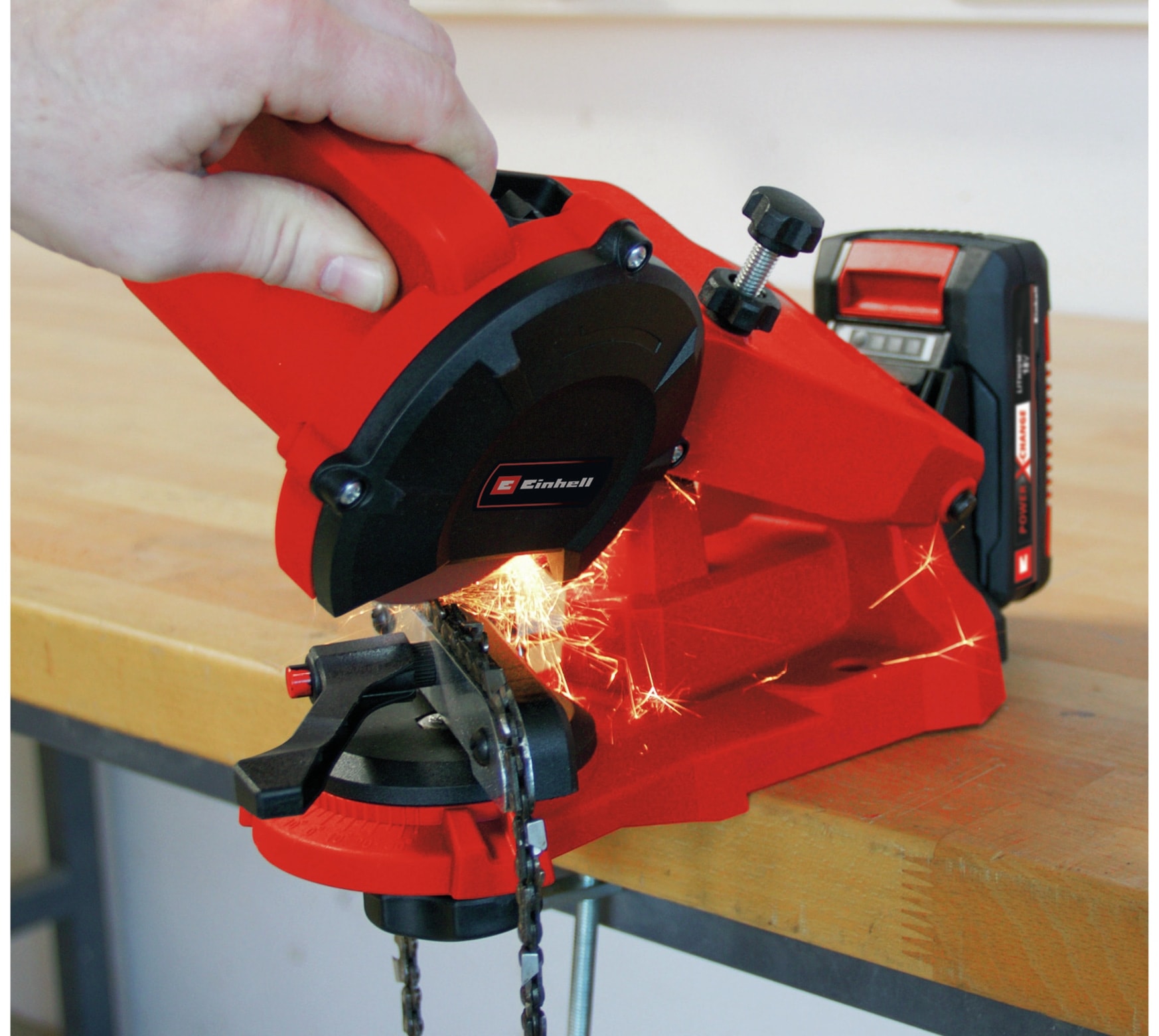 EINHELL Akku-Sägekettenschärfgerät GE-CS 18 Li Solo EINHELL Akku-Sägekettenschärfgerät GE-CS 18 Li Solo