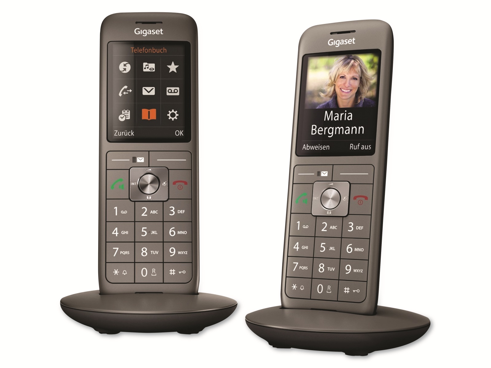 GIGASET Telefon CL660HX Duo, 2 Mobilteile, anthrazit Gigaset Telefon CL660HX Duo, 2 Mobilteile, anthrazit