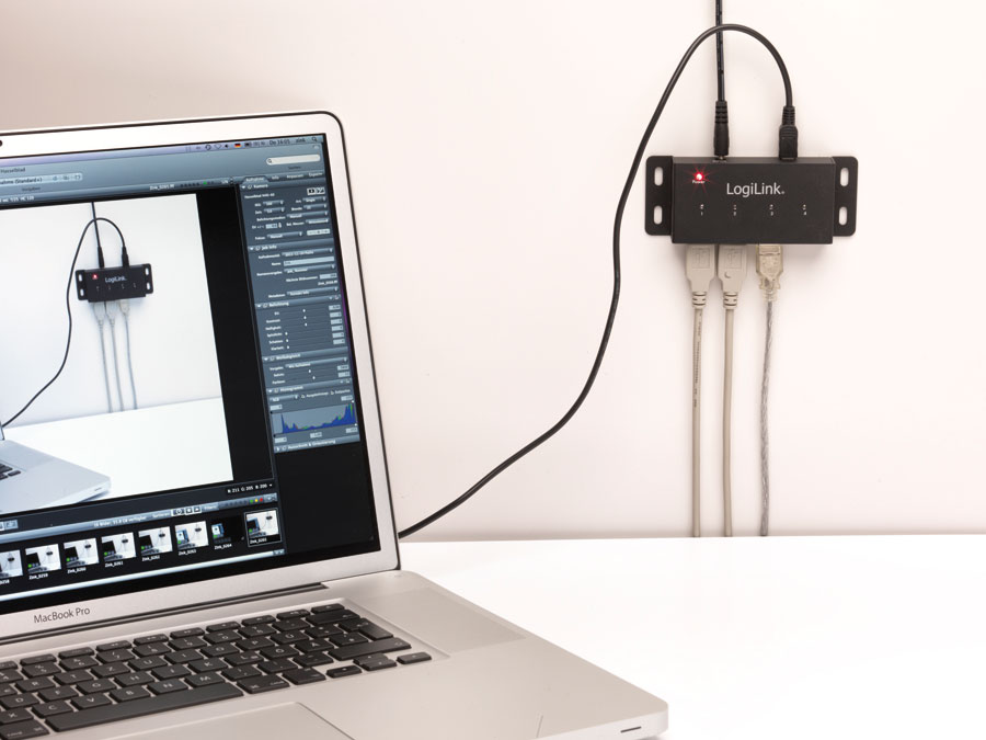 LOGILINK USB-Hub aus Metall UA0141A, 4-port LOGILINK USB-Hub aus Metall UA0141A, 4-port