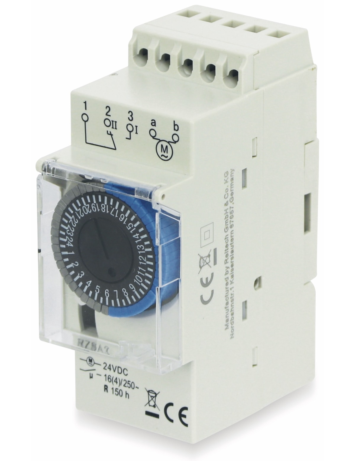 RELTECH Zeitschaltuhr RZSA3, 24 V-, DIN-Schiene, Analog RELTECH Zeitschaltuhr RZSA3, 24 V-, DIN-Schiene, Analog