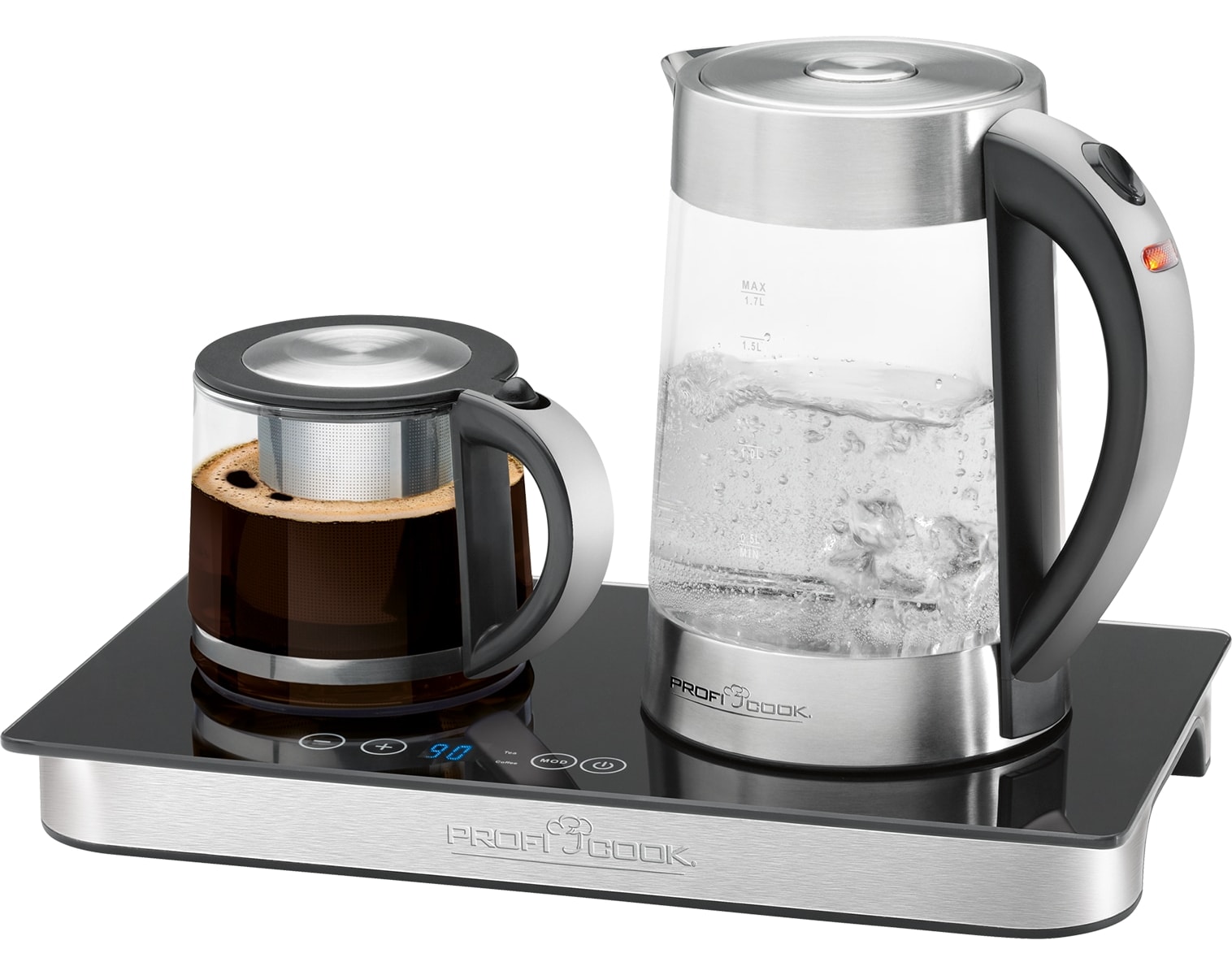 PROFI COOK Tee-/Kaffeestation 3in1 PC-TKS 1056 inox, 2250 W