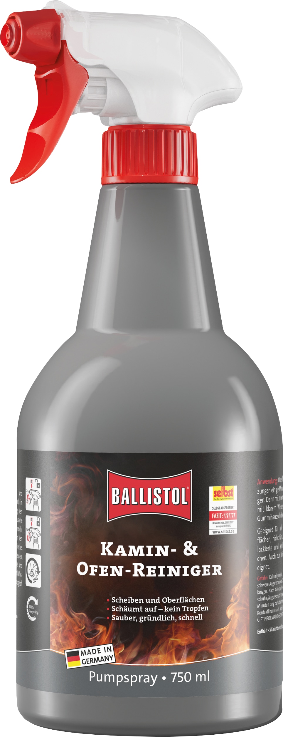 BALLISTOL Kamin- & Ofen-Reiniger 750ml BALLISTOL Kamin- & Ofen-Reiniger 750ml
