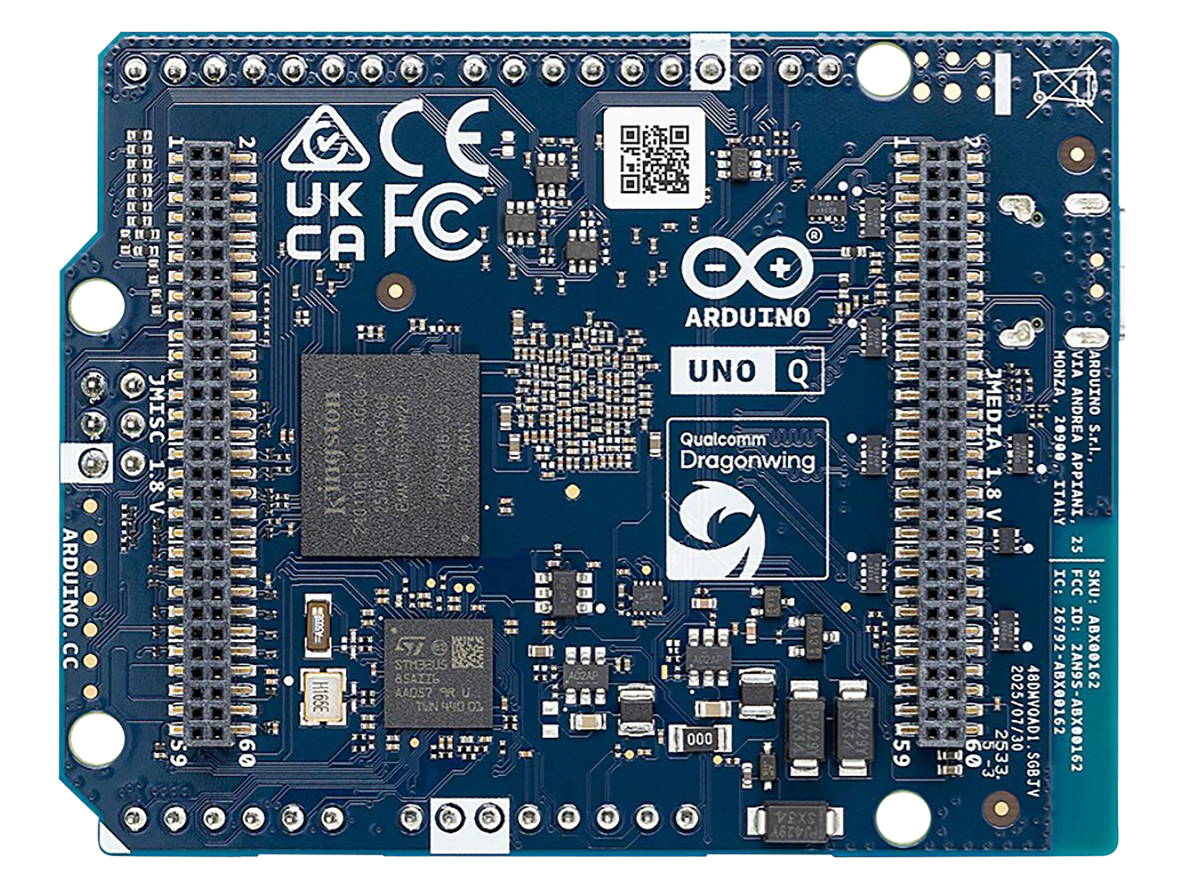ARDUINO UNO Q2, 4x 2 GHz, 2 GB, 16 GB eMMC ARDUINO UNO Q2, 4x 2 GHz, 2 GB, 16 GB eMMC