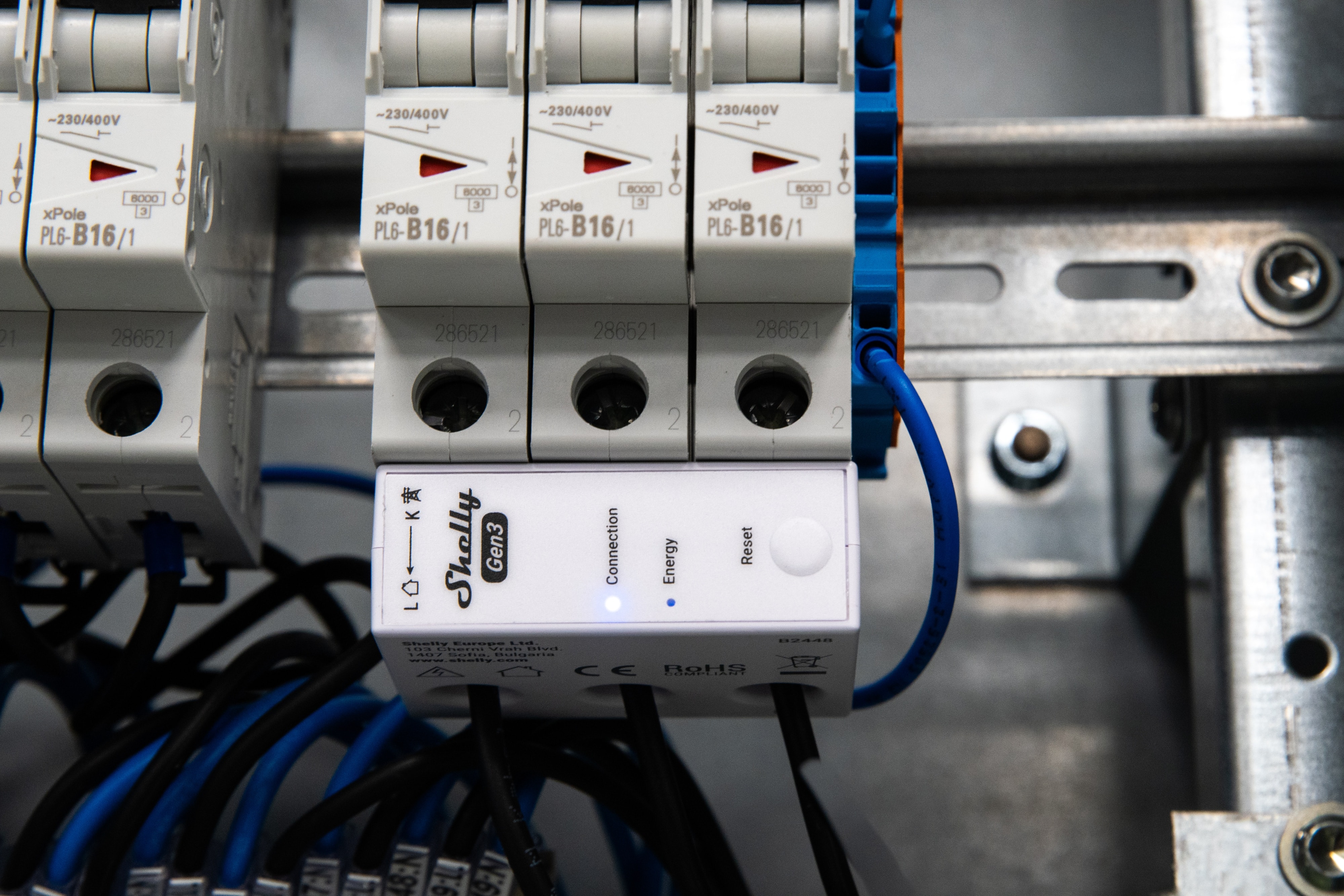 SHELLY WLAN-Stromzähler 3EM-63T Gen3, weiß SHELLY WLAN-Stromzähler 3EM-63T Gen3, weiß
