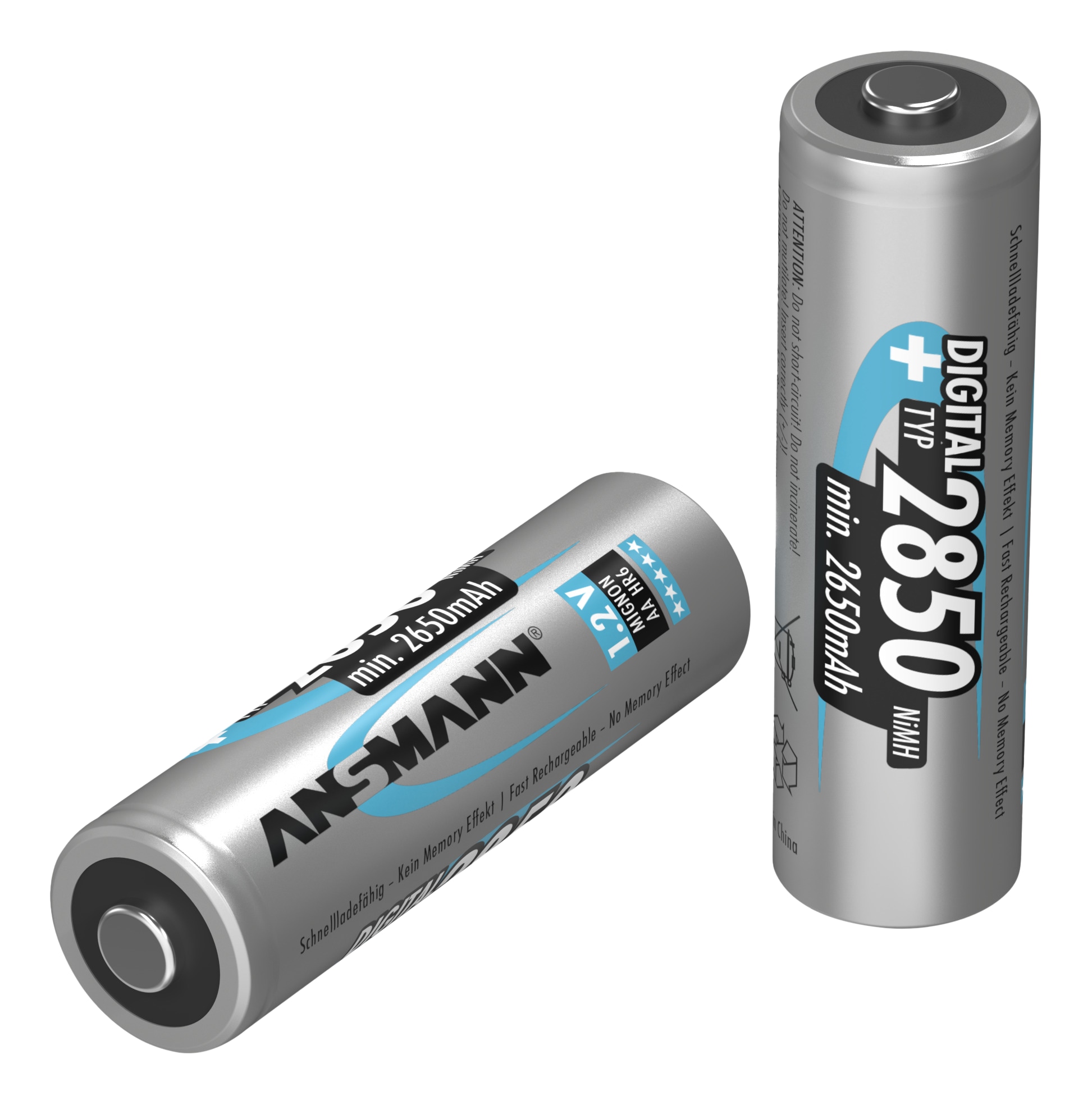ANSMANN Digital NiMH Akku Mignon AA Typ 2850mAh 4 Stück