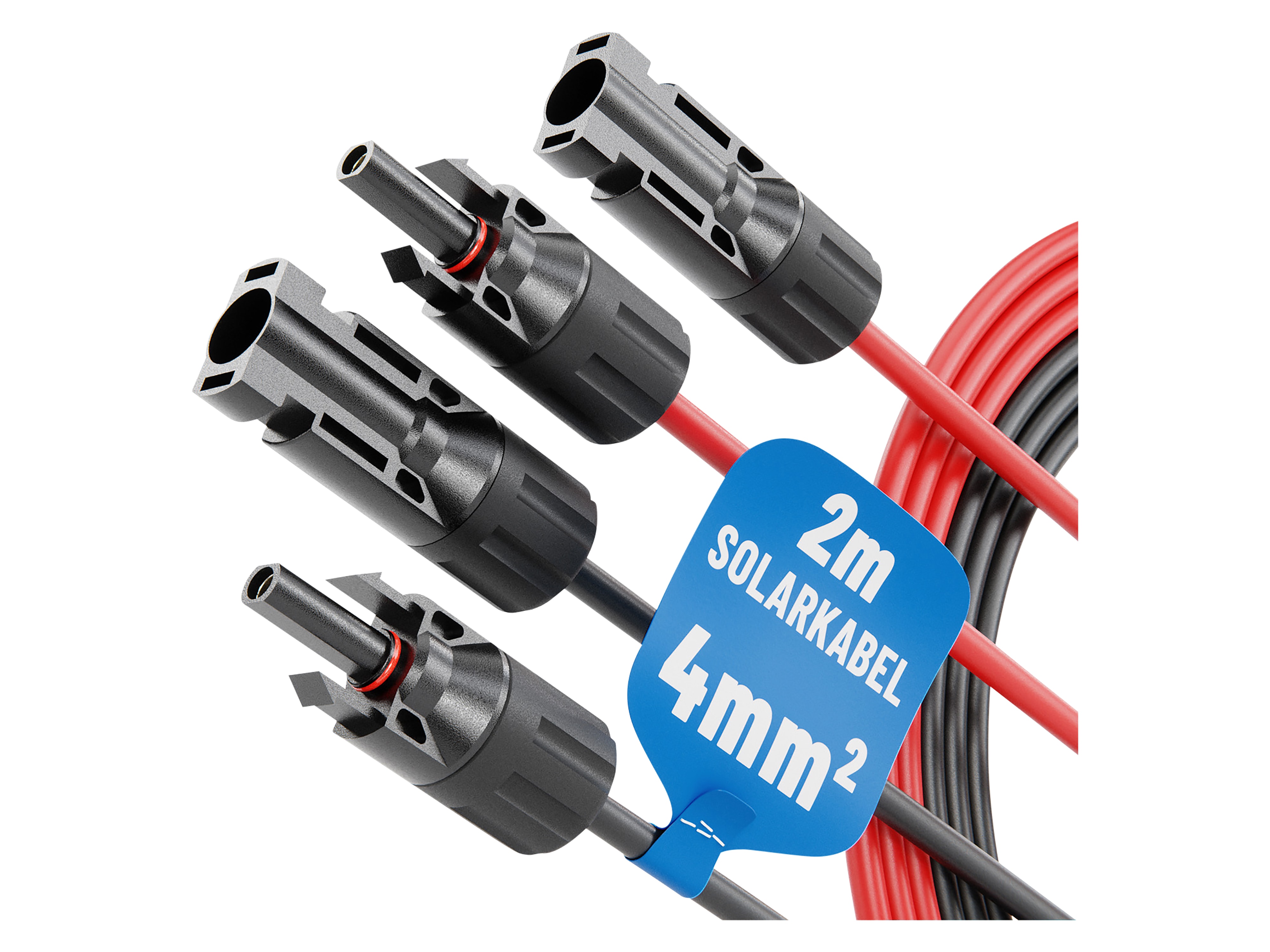 ABSINA Solarkabel-Set 910001, MC4, 2x 2 m, 4 mm² ABSINA Solarkabel-Set 910001, MC4, 2x 2 m, 4 mm²