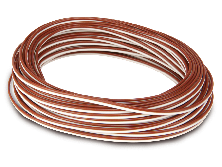 RAUTRONIC Zwillingslitze, 2x 0,14 mm², braun/weiß, 10 m RAUTRONIC Zwillingslitze, 2x 0,14 mm², braun/weiß, 10 m