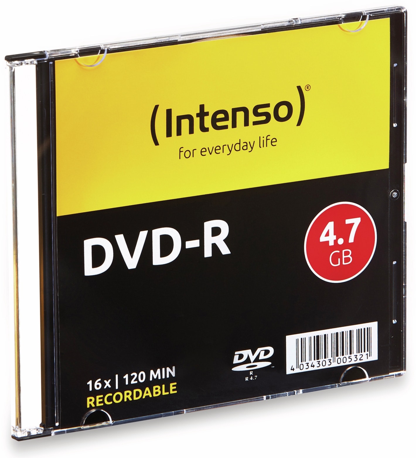 INTENSO DVD-R Slim Case, 10 Stück INTENSO DVD-R Slim Case