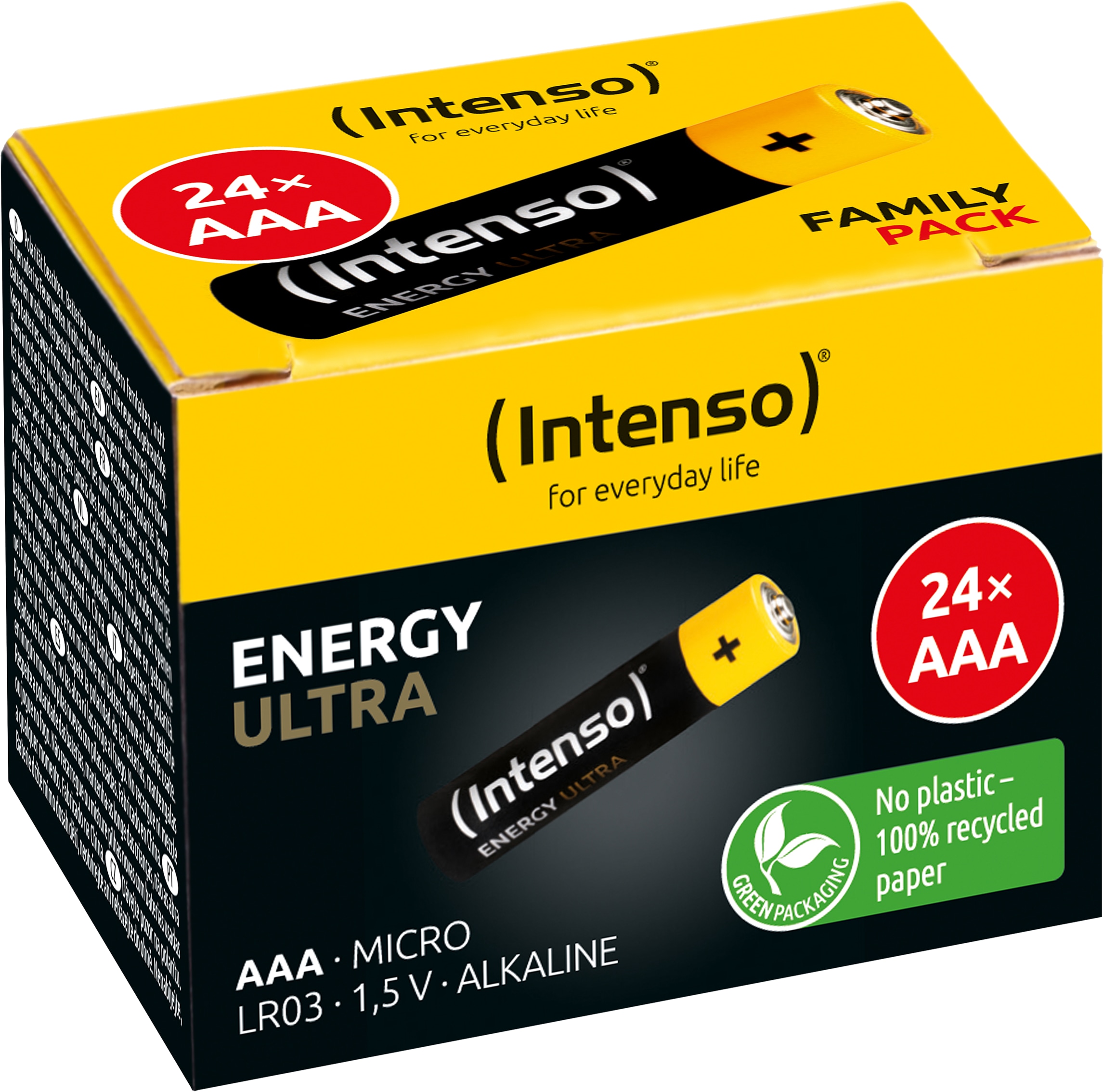 INTENSO Micro-Batterie-Set Energy Ultra, AAA LR03, Alkaline, 24 Stück INTENSO Batterie-Set Energy Ultra, AAA LR03, 24 Stück