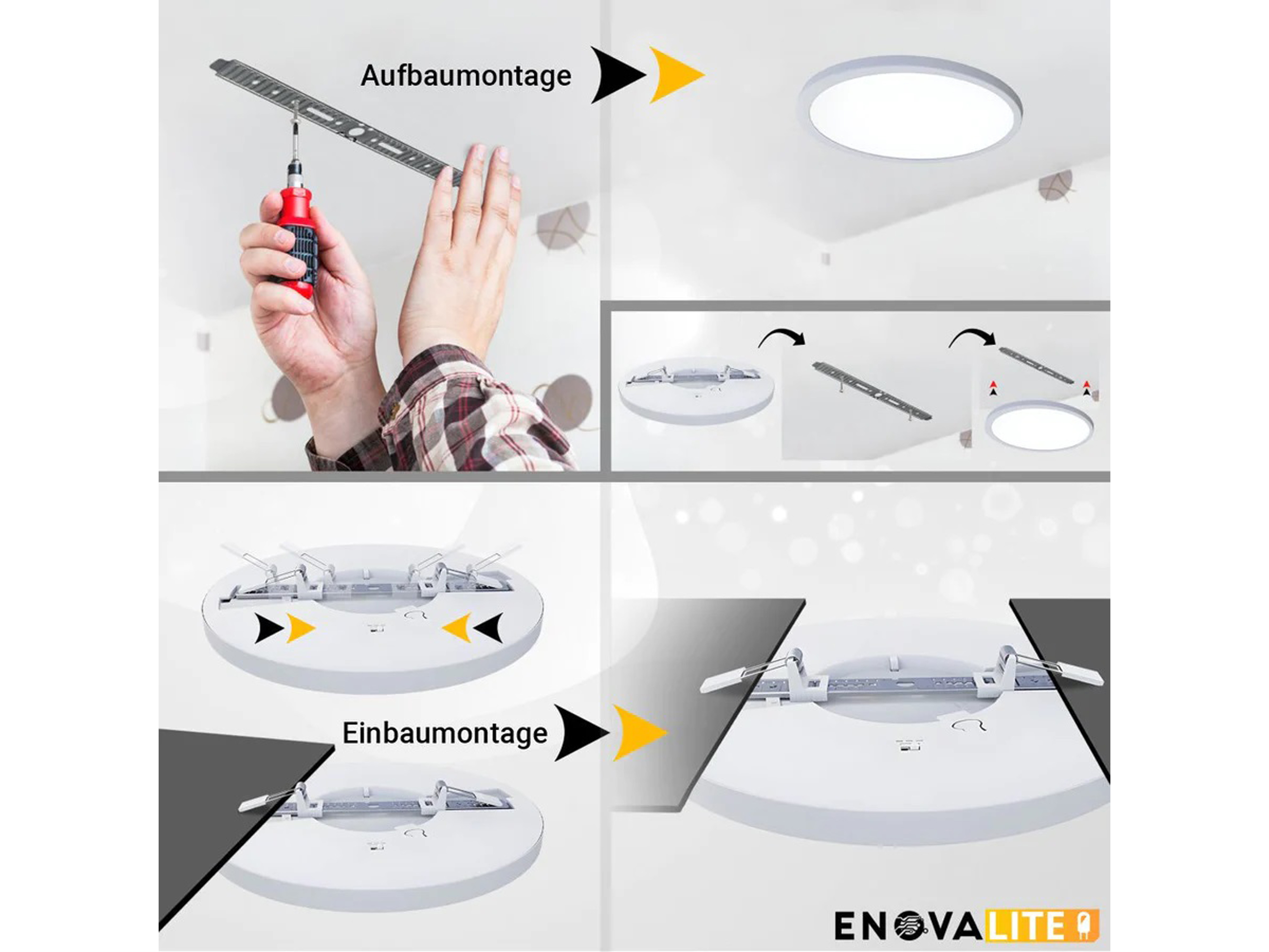ENOVALITE LED-Panel, EEK: F, 24W, 2565lm, CCT, ø330 ENOVALITE LED-Panel, EEK: F, 24W, 2565lm, CCT, ø330