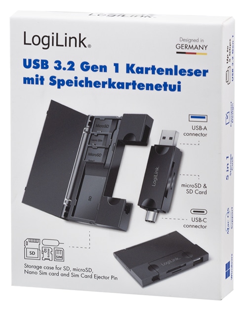 LOGILINK Kartenleser CR0049 inkl. Kartenaufbewahrung LOGILINK Kartenleser CR0049 inkl. Kartenaufbewahrung