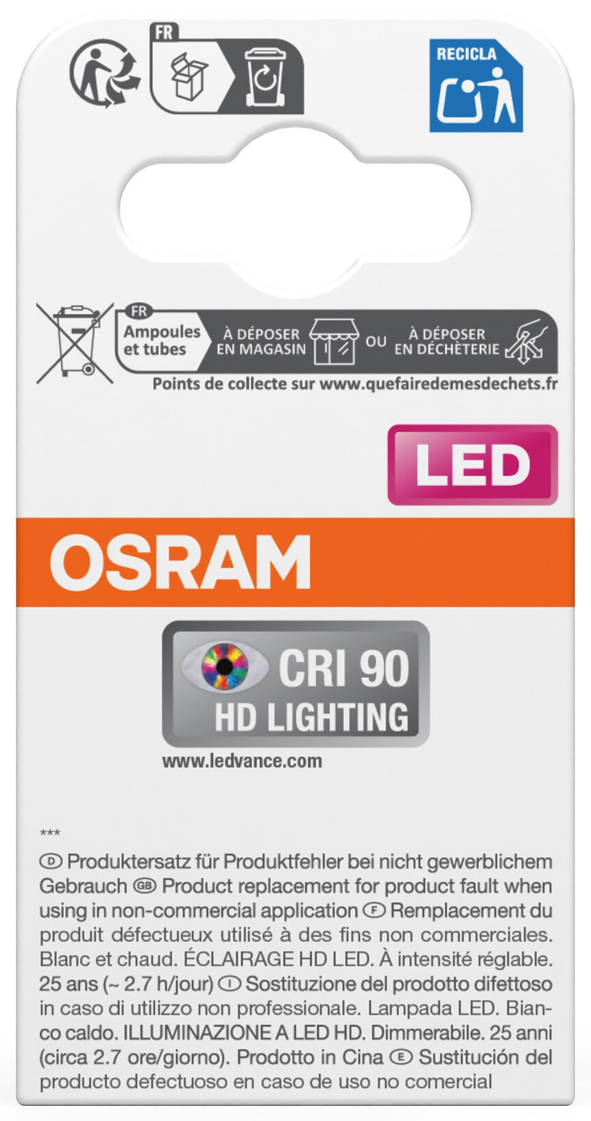 OSRAM LED-Lampe SUPERSTAR, dimmbar, GU10, 6,1 W, 2700 K, EEK: E, 575 lm, IP20, warmweiß OSRAM LED-Lampe SUPERSTAR, dimmbar, E14, 6,1 W, 2700 K, EEK: E, 575 lm, warmweiß