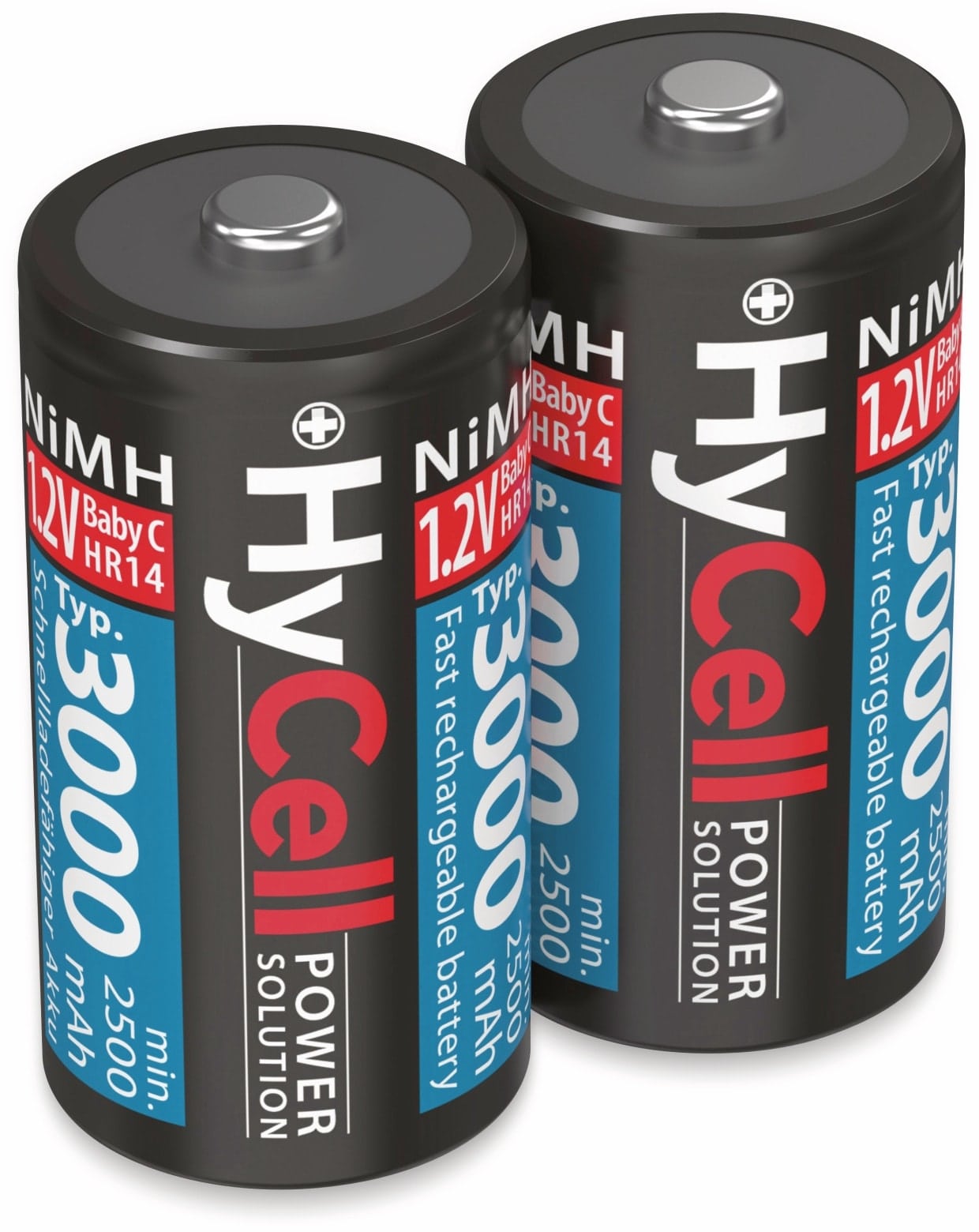 HYCELL NiMH-Baby-Akku 3000 mAh, 2 Stück HYCELL NiMH-Baby-Akku 3000 mAh, 2 Stück