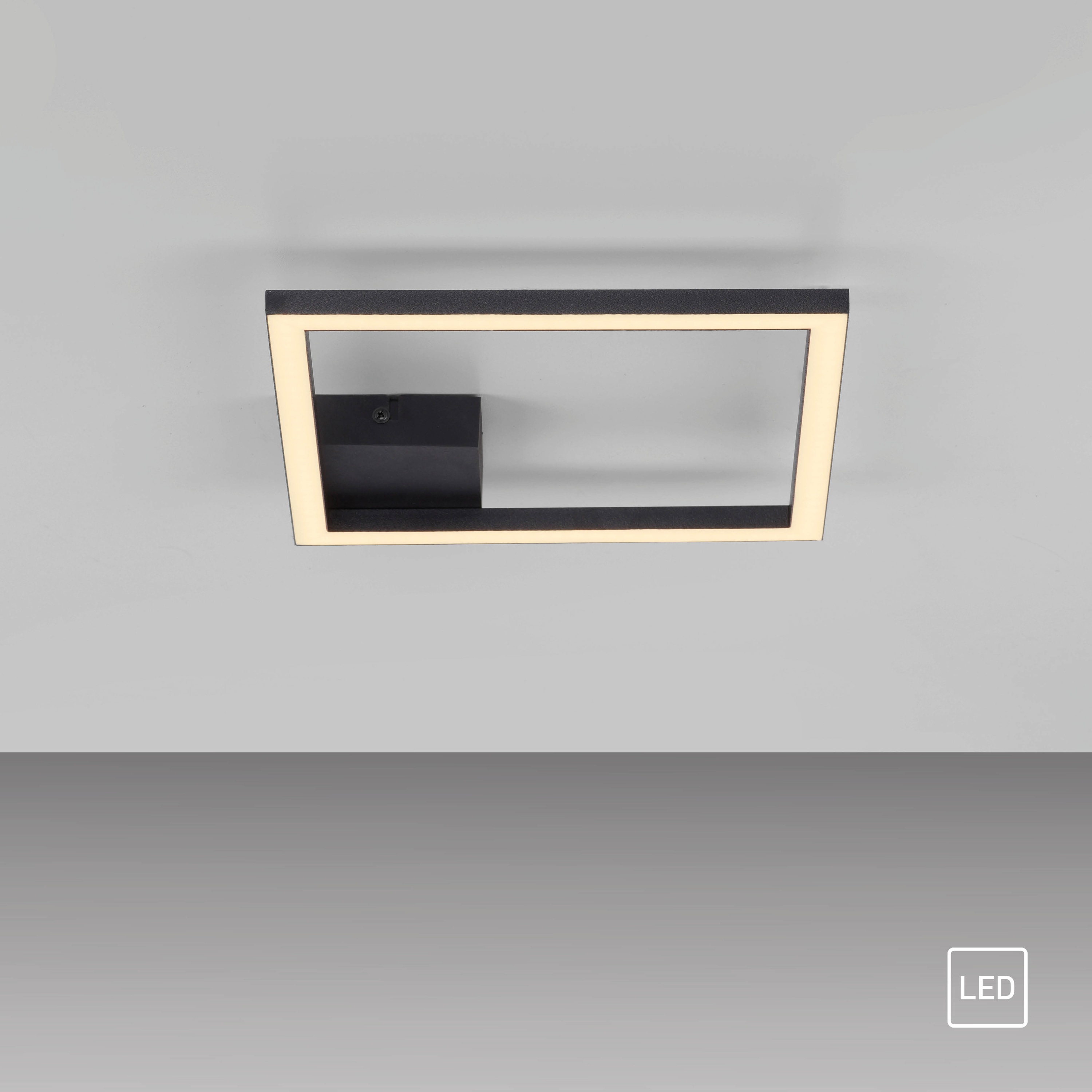 JUST LIGHT LED-Deckenleuchte 14707-18, 10W, 3000K, 1370lm, warmweiß, IP20, schwarz JUST LIGHT LED-Deckenleuchte 14707-18, 10W, 3000K, 1370lm, warmweiß, IP20, schwarz