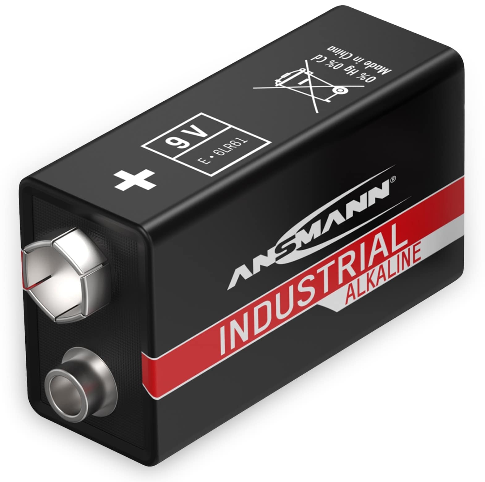 ANSMANN 9V-Blockbatterie, INDUSTRIAL, Alkaline, 1 Stück ANSMANN 9V-Blockbatterie, INDUSTRIAL, Alkaline, 1 Stück