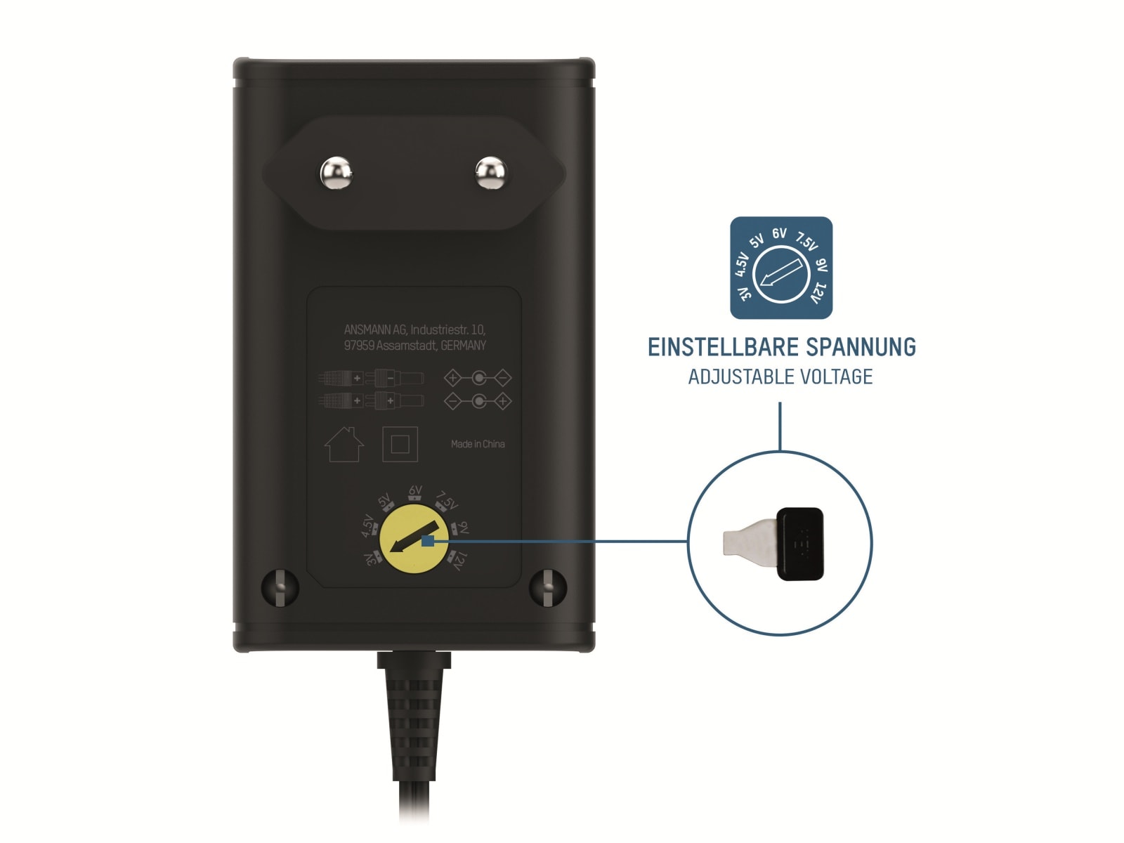 ANSMANN Universal-Netzteil APS 300, 3,6W, Ladestrom max. 0,6A, 3-12V- ANSMANN Universal-Netzteil APS 300, 3,6W, Ladestrom max. 0,6A, 3-12V-