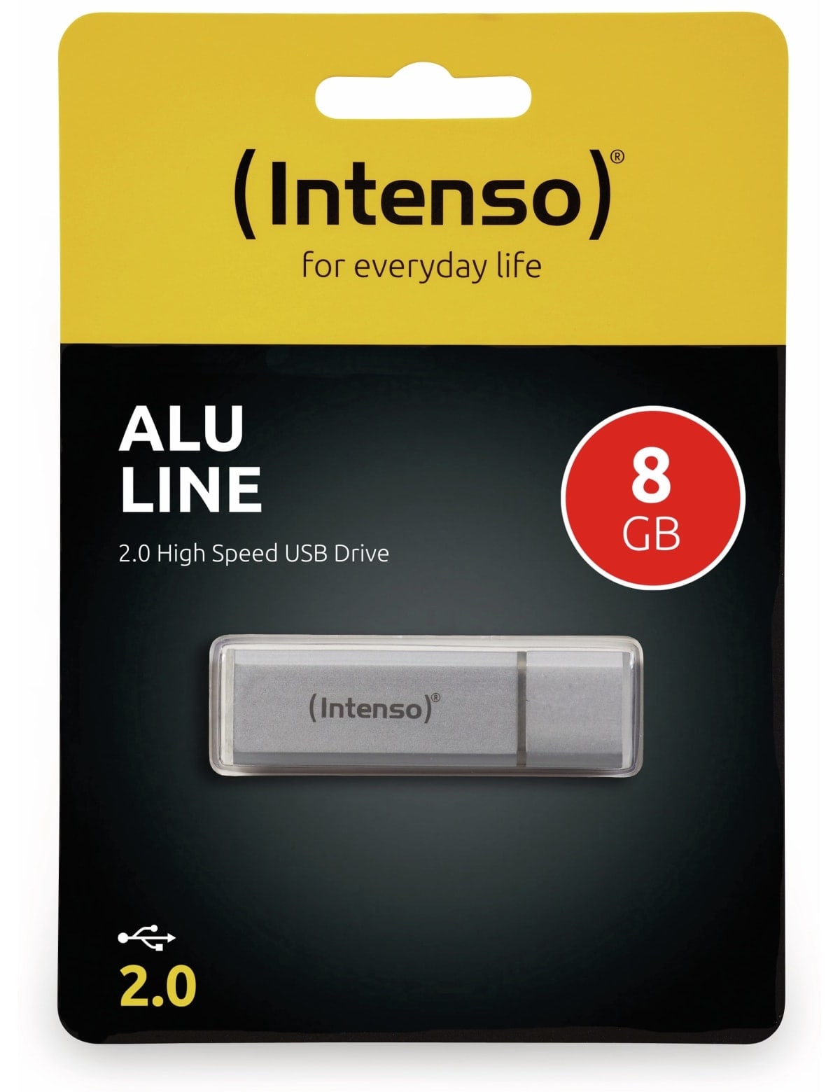 INTENSO USB-Stick Alu Line 3521462 USB 2.0 8GB silber INTENSO USB 2.0 Speicherstick Alu Line, silber, 8 GB