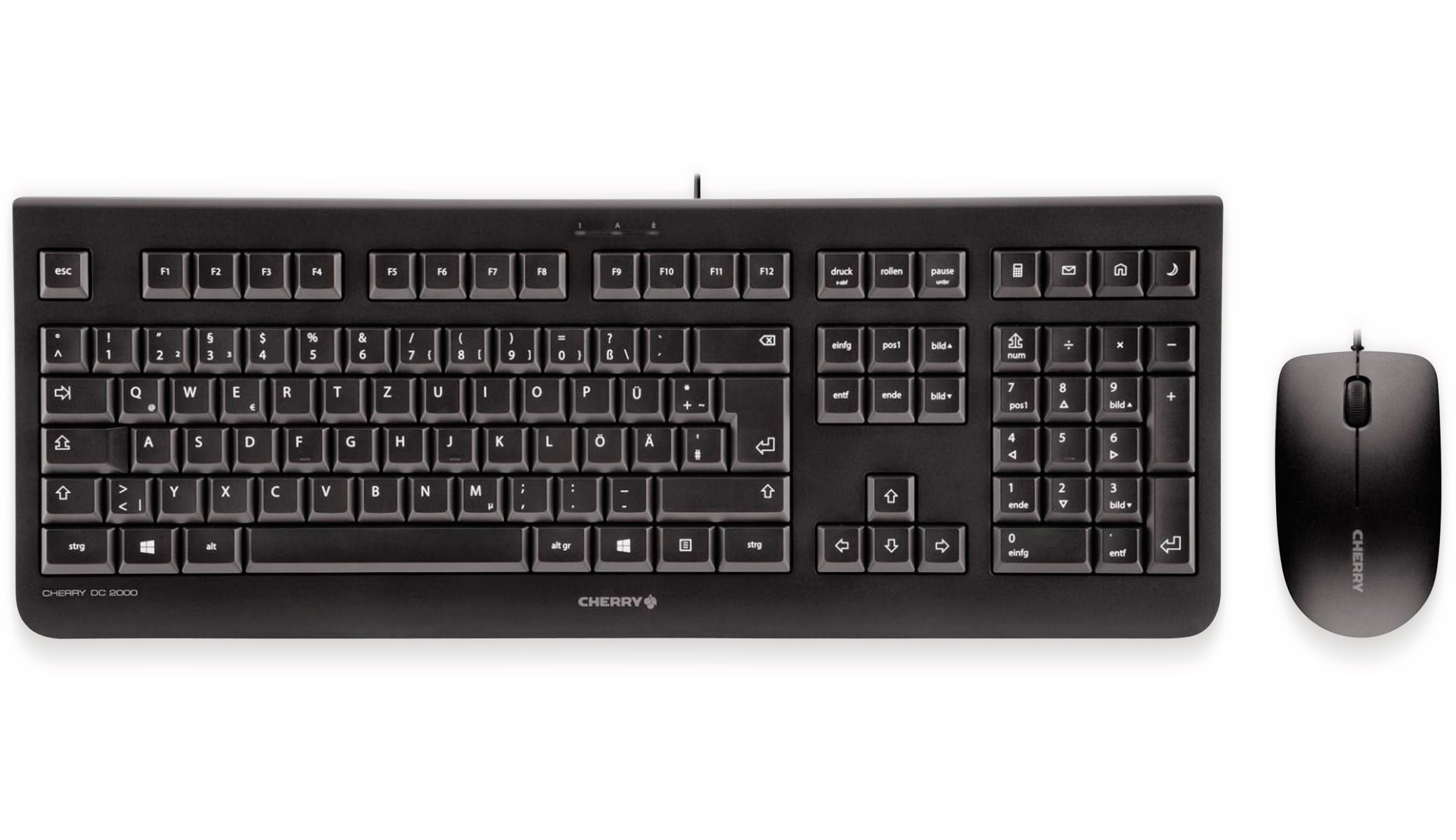 CHERRY Tastatur- und Mausset DC 2000, schwarz CHERRY Tastatur- und Mausset DC 2000, schwarz