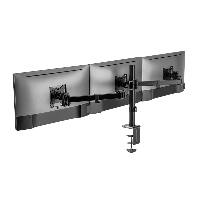 LOGILINK Monitorhalterung BP0173 3fach 17-27, Aluminium LOGILINK Monitorhalterung BP0173, 3-fach, 43,2 - 68,6 cm (17" - 27"), Aluminium