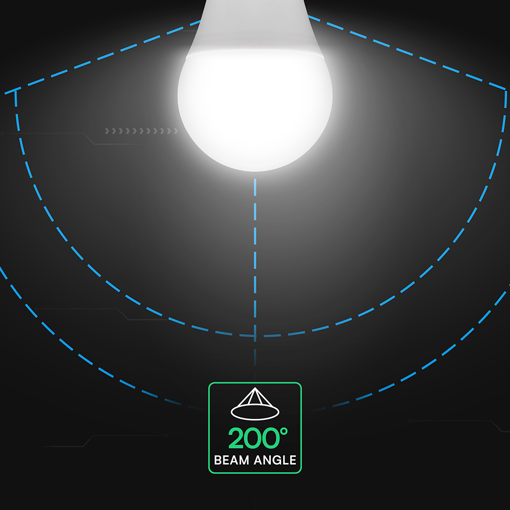 V-TAC LED-Lampe VT-2173496, EEK: F, 10,5W, 1055lm, 4000K, E27, A60, 200° V-TAC LED-Lampe VT-2173496, EEK: F, 10,5W, 1055lm, 4000K, E27, A60, 200°